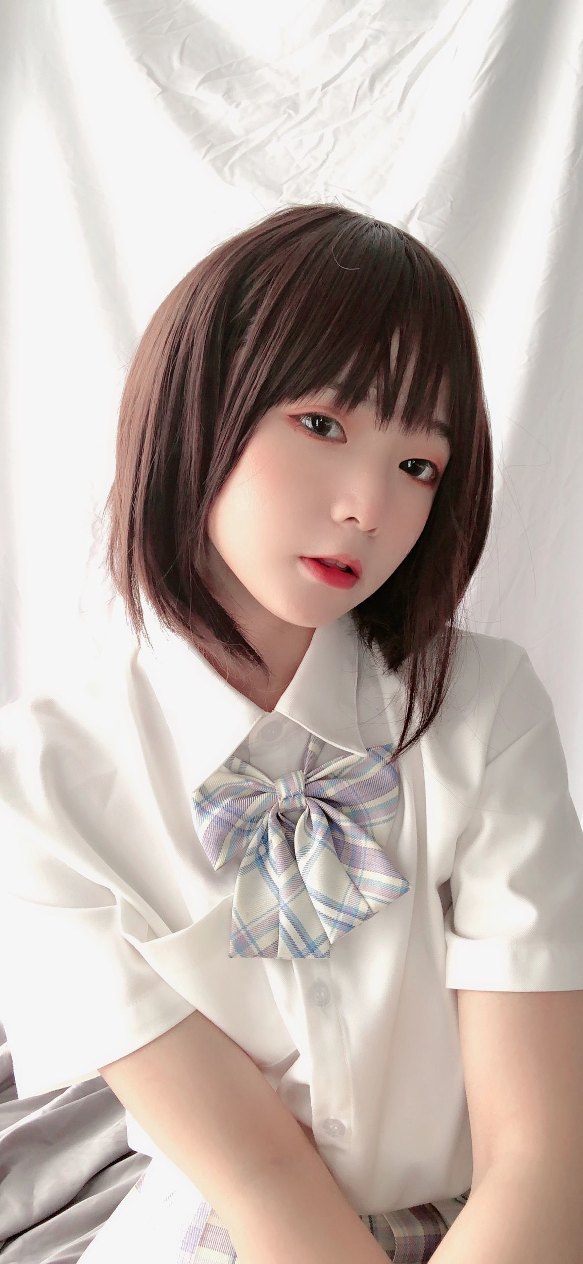 JK Cosplay 萌妹是青水 - 学妹jk Gallery