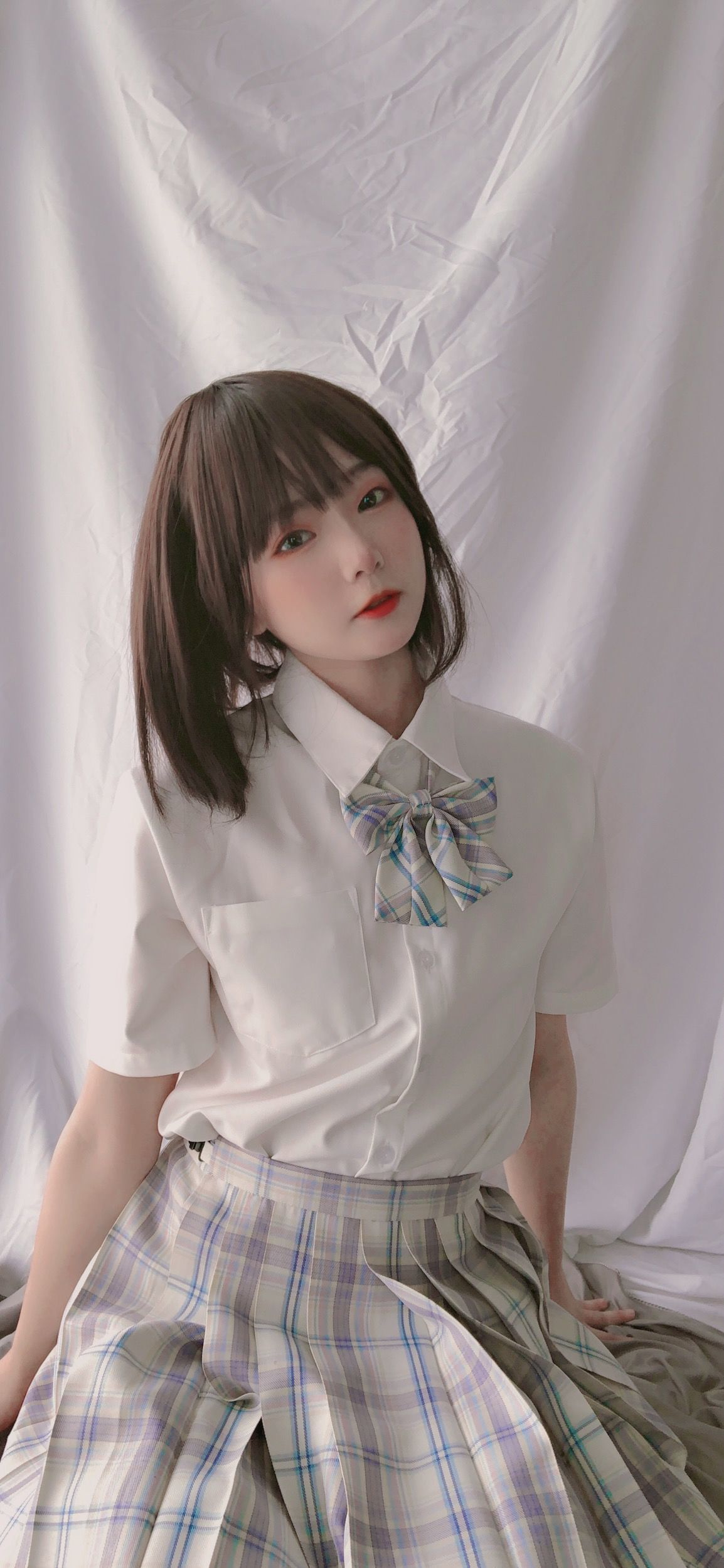 JK cosplay 萌妹是青水 - 学妹jk Gallery
