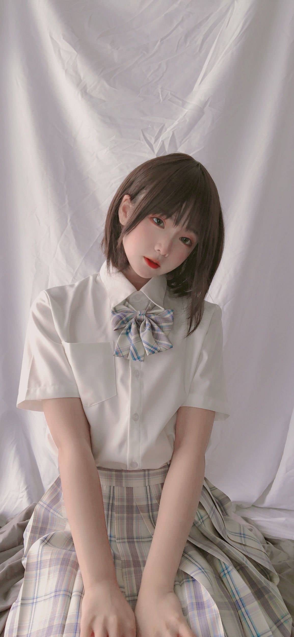 JK cosplay 萌妹是青水 - 学妹jk Gallery