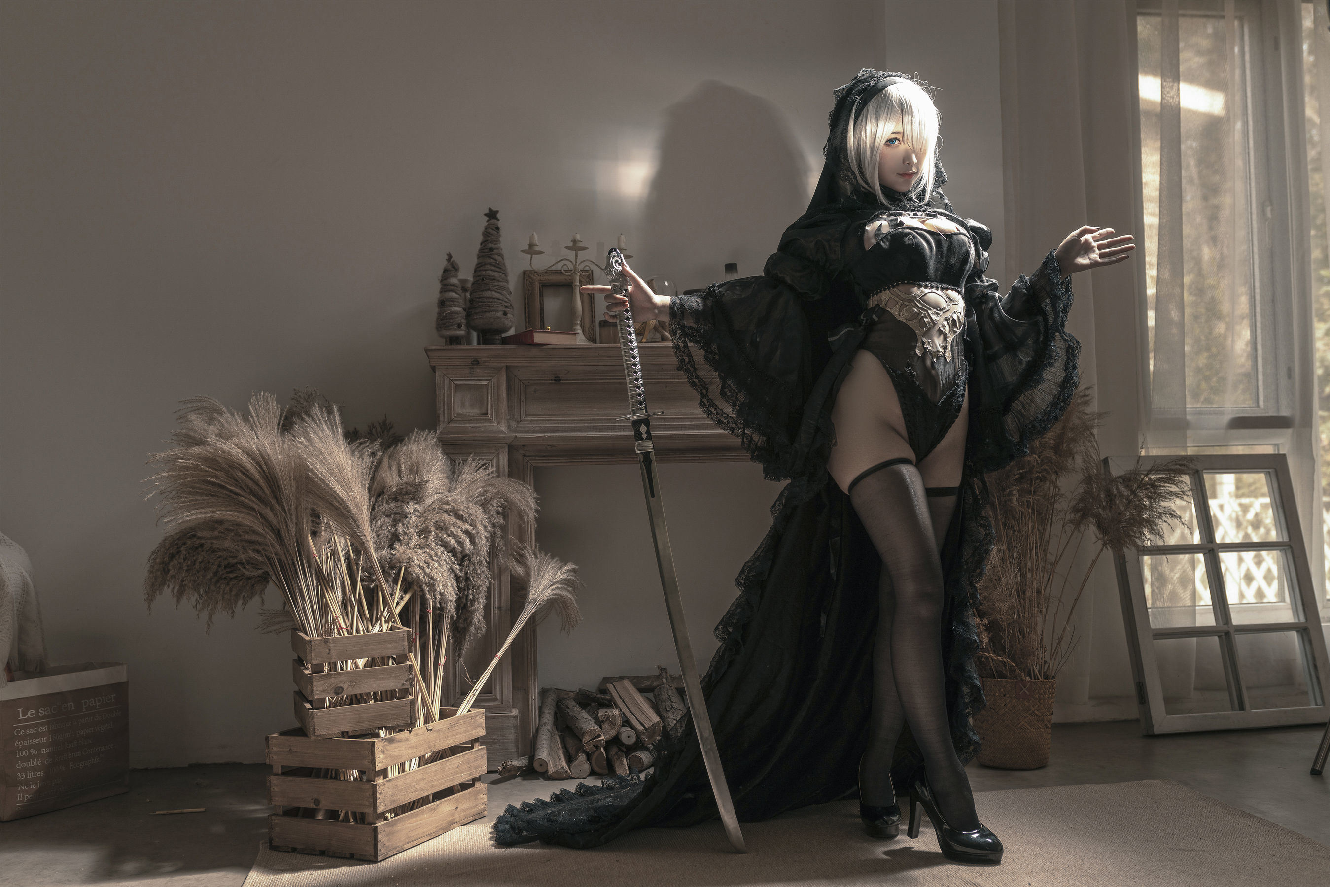 Cosplay] Blogger Anime Stun Momo - Nier Kỷ Nguyên Hắc Hoa Cưới