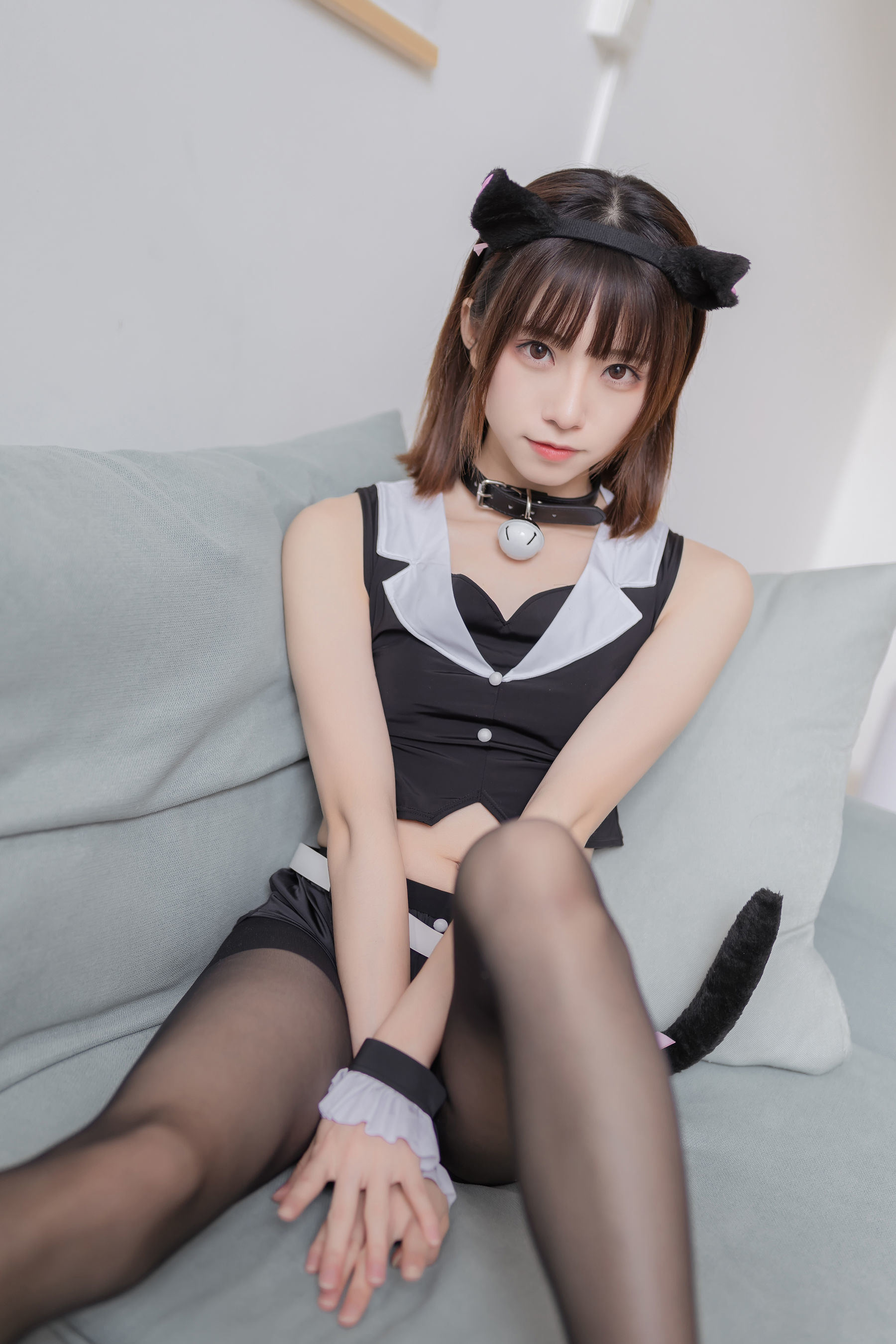 Cosplay] 動漫博主Kitaro_綺太郎 - 黑絲貓耳娘