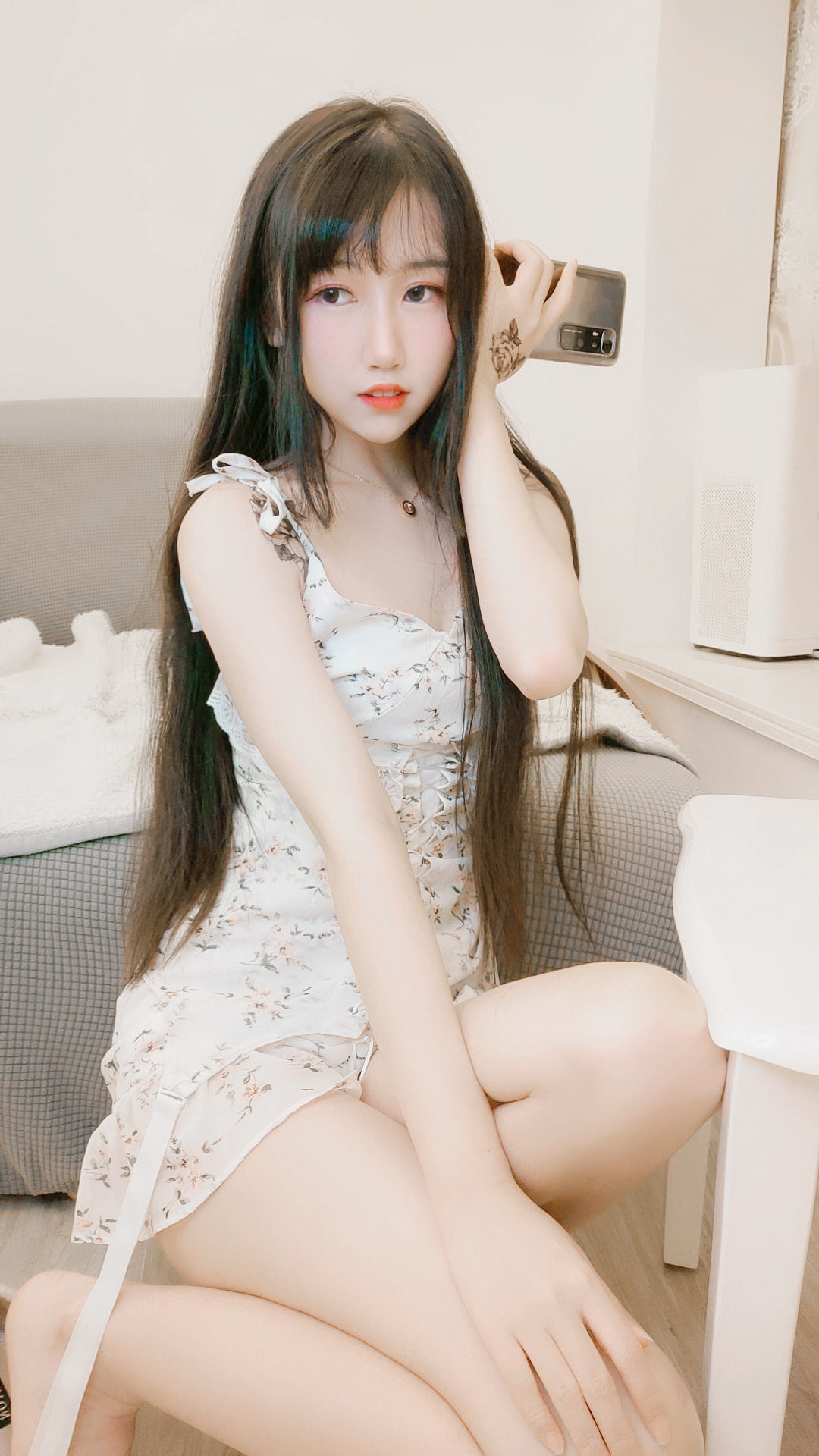 Cosplay] Coser phổ biến trên Weibo Bất Đái Mèo - Kiểu dịu dàng váy liền