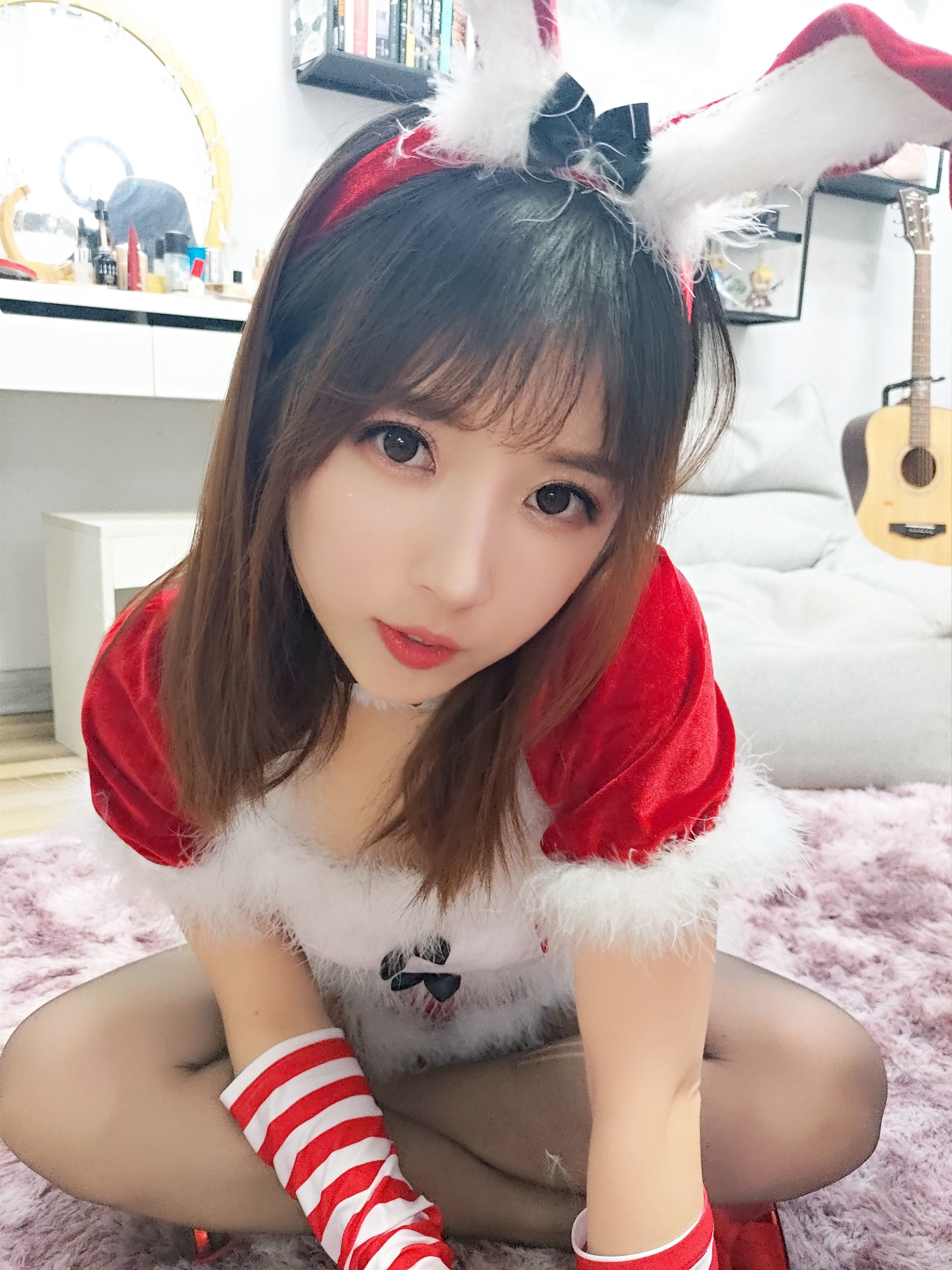Cosplay] Streamer Douyu Tiểu Nữ Phù Thủy Luna - Trang phục Giáng Sinh