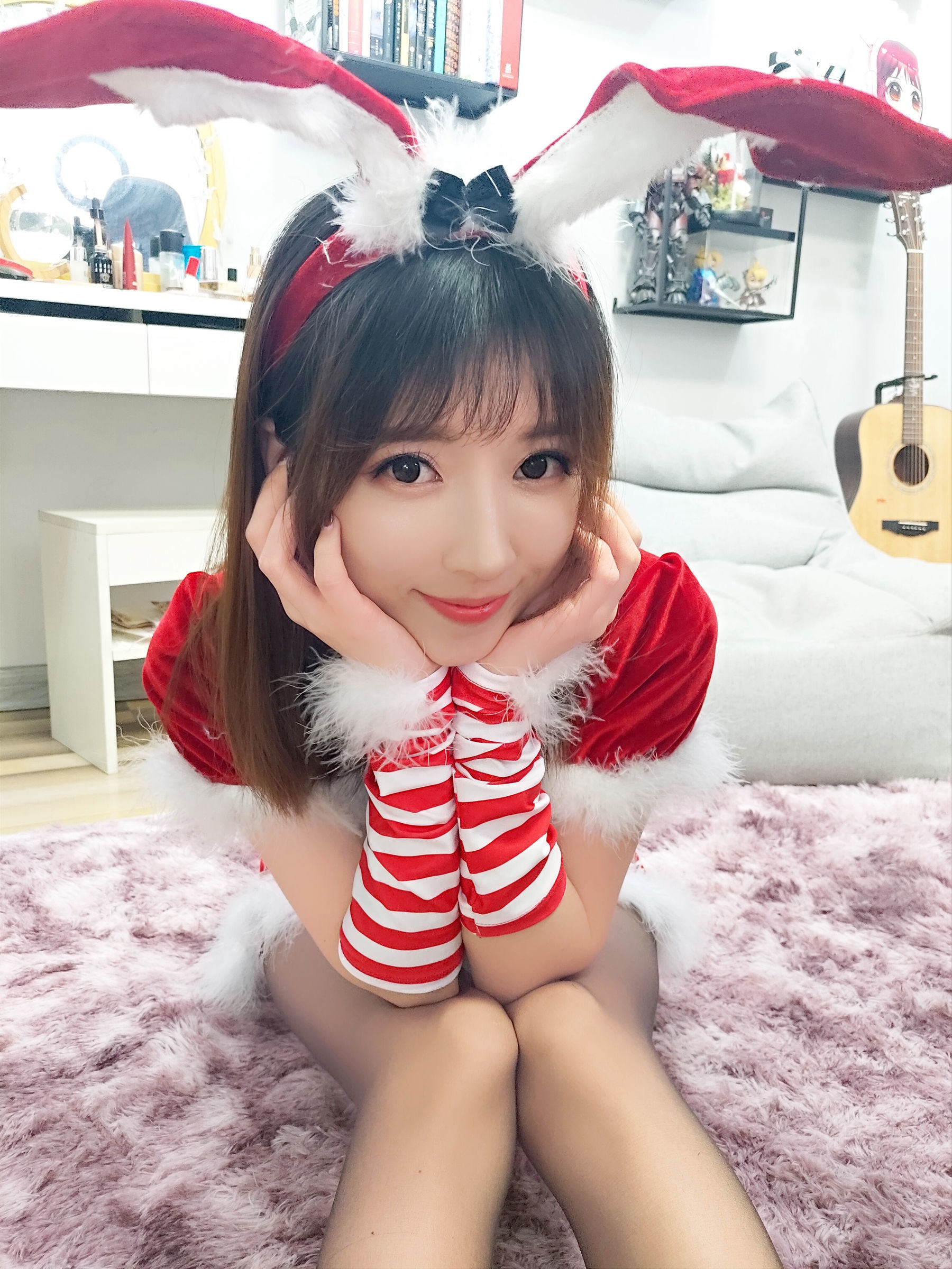 Cosplay] Streamer Douyu Tiểu Nữ Phù Thủy Luna - Trang phục Giáng Sinh