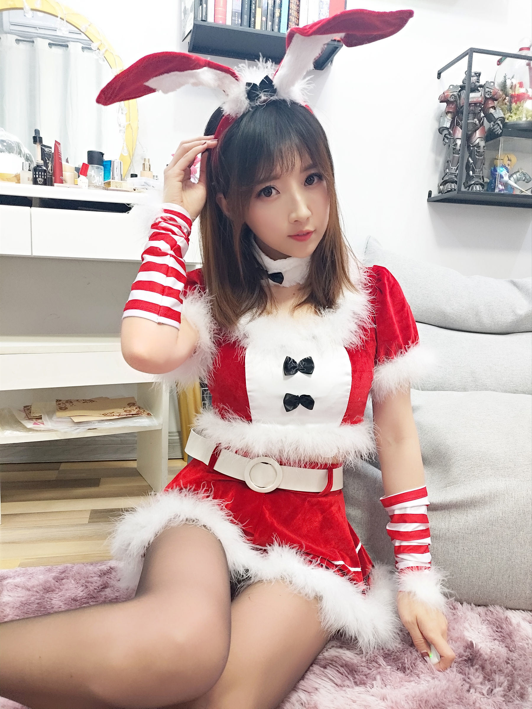 Cosplay] Streamer Douyu Tiểu Nữ Phù Thủy Luna - Trang phục Giáng Sinh