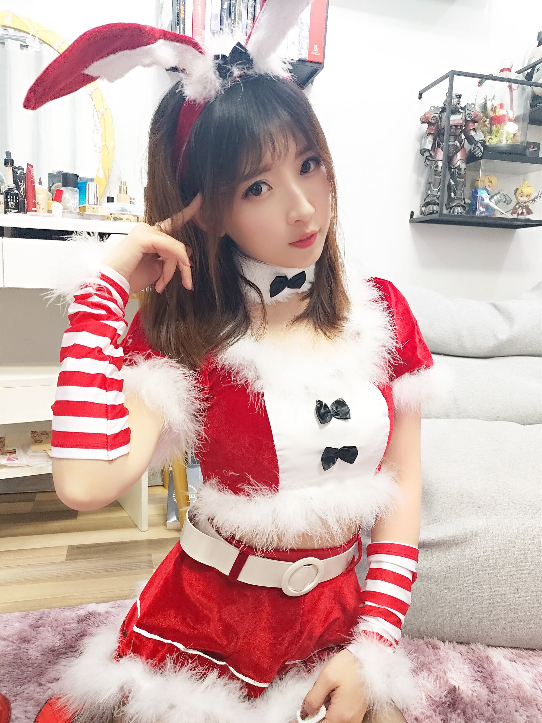 Cosplay] Streamer Douyu Tiểu Nữ Phù Thủy Luna - Trang phục Giáng Sinh