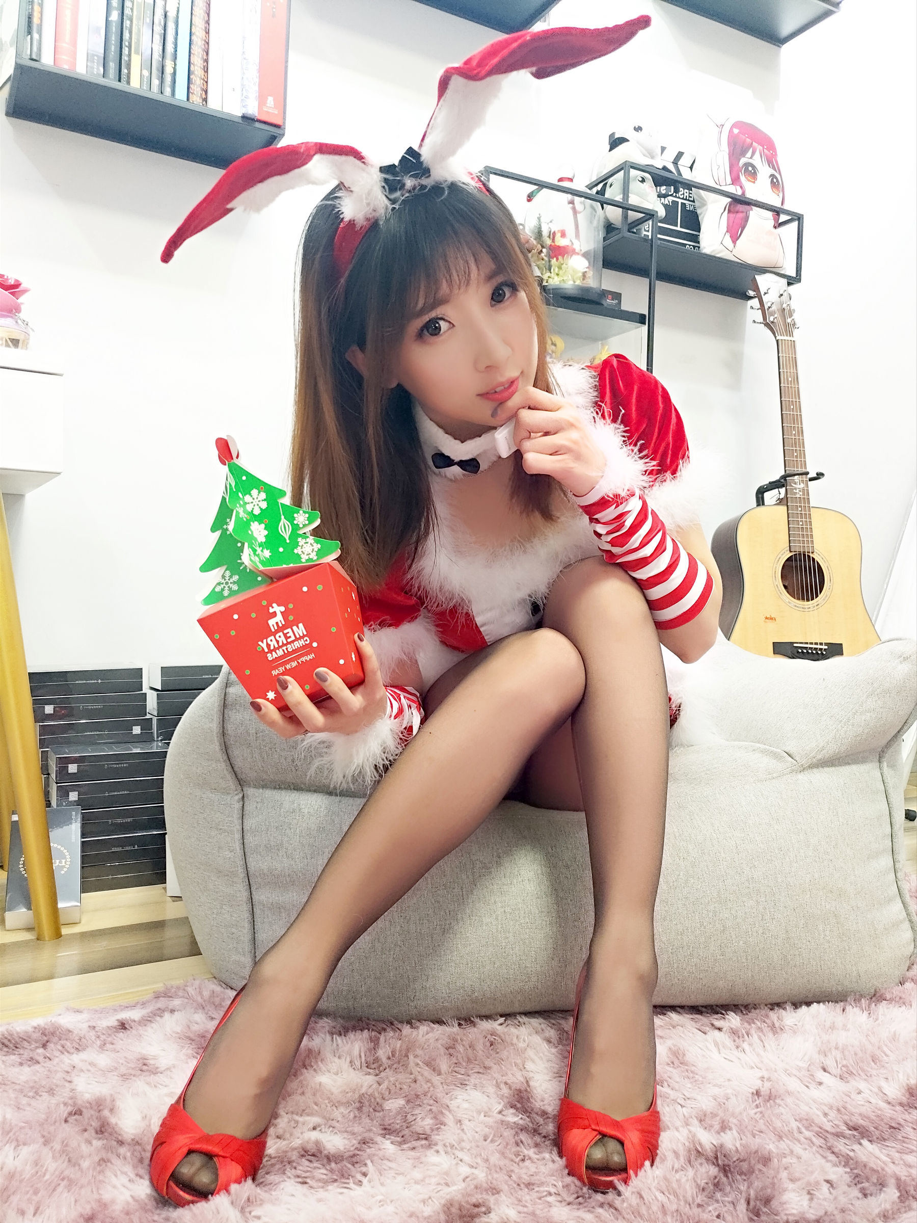 Cosplay] 斗魚主播小女巫露娜 - 聖誕裝