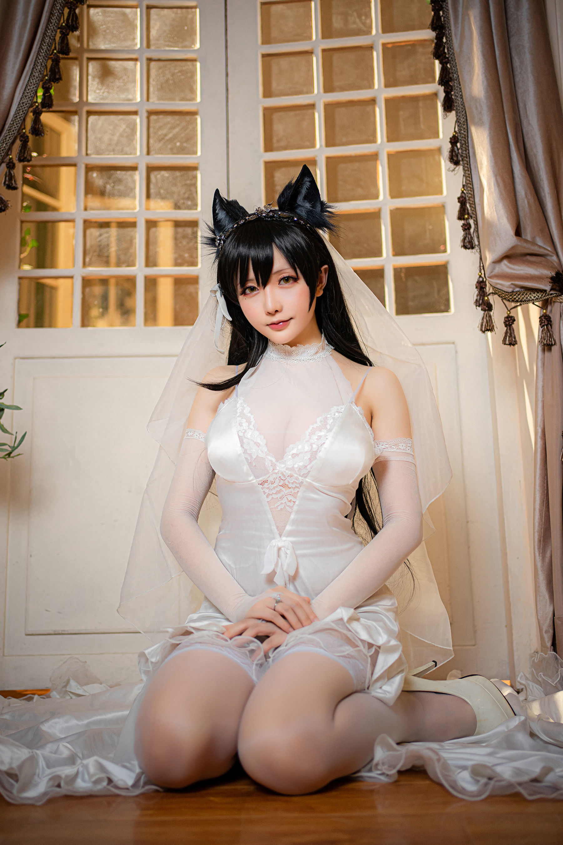 コスプレ] コーサー・シャオジェジェ・星のチチ - アタゴ・ウェディングドレス