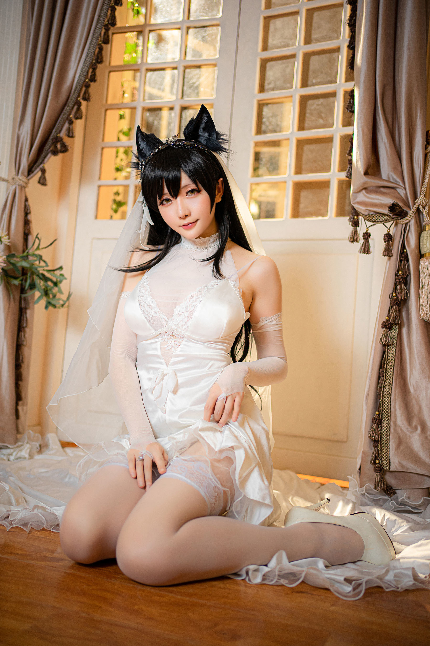 コスプレ] コーサー・シャオジェジェ・星のチチ - アタゴ・ウェディングドレス