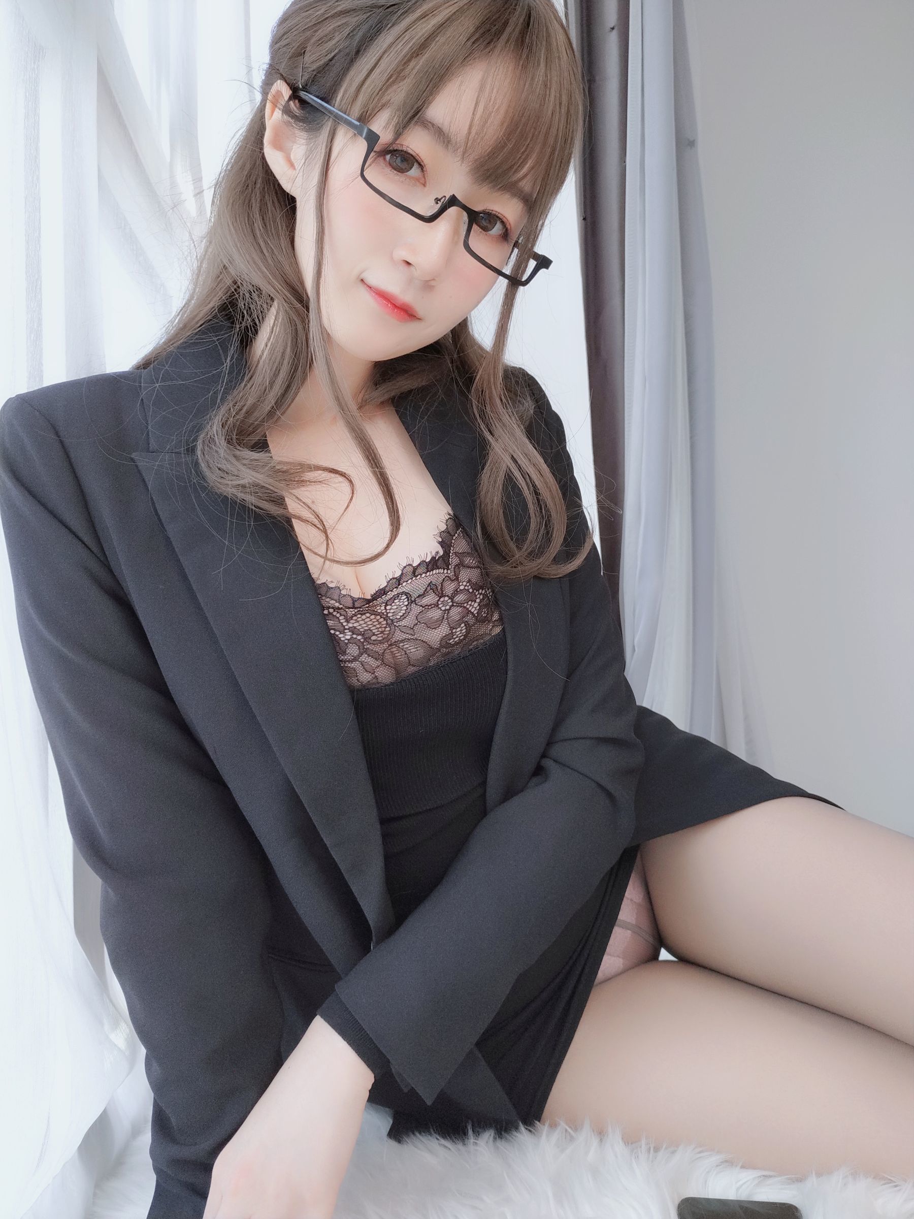 コスプレ] コーサー 小姐姐 白銀 - 黒西服