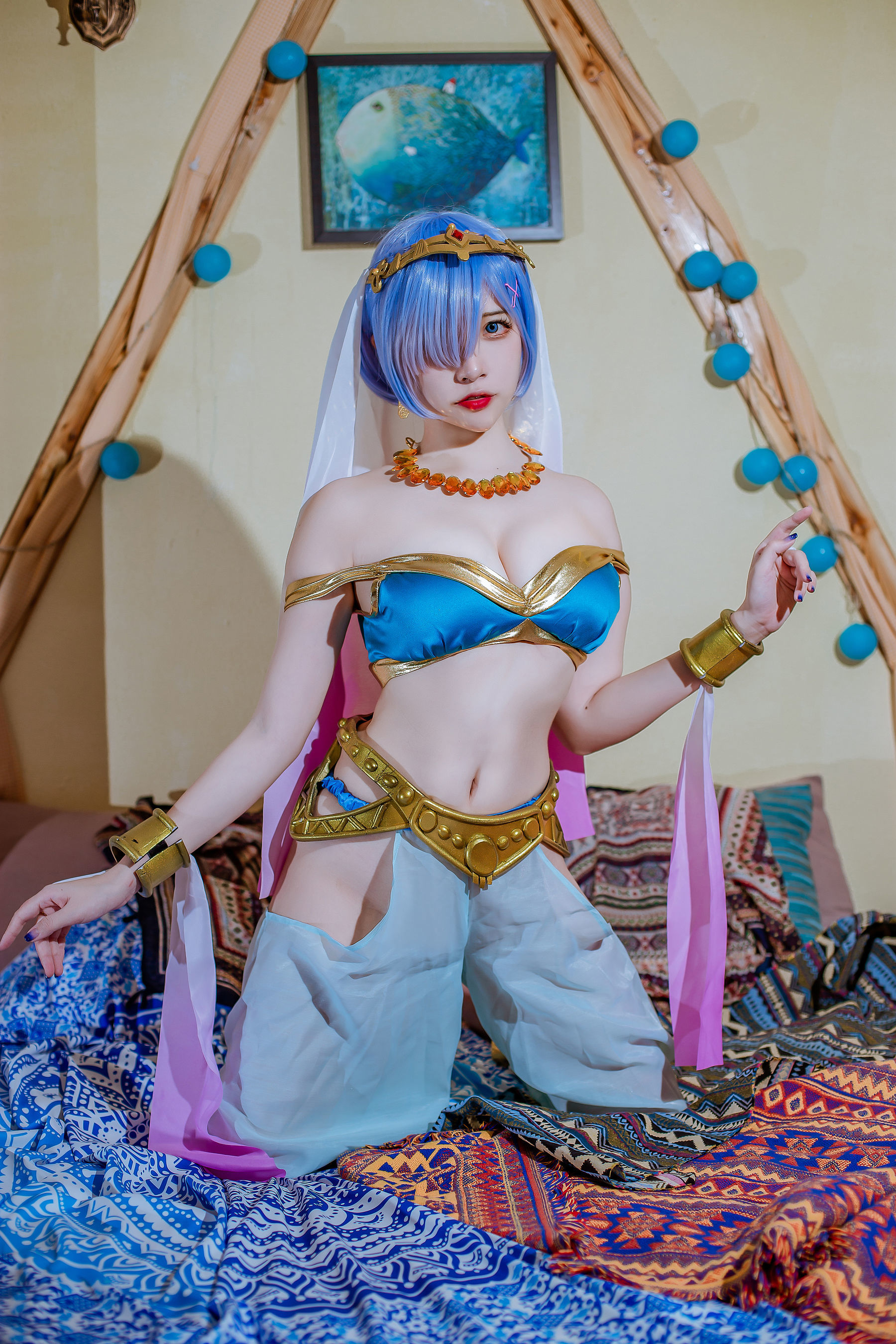 Cosplay] 人氣 Coser 二佐尼莎 - 蕾姆舞娘