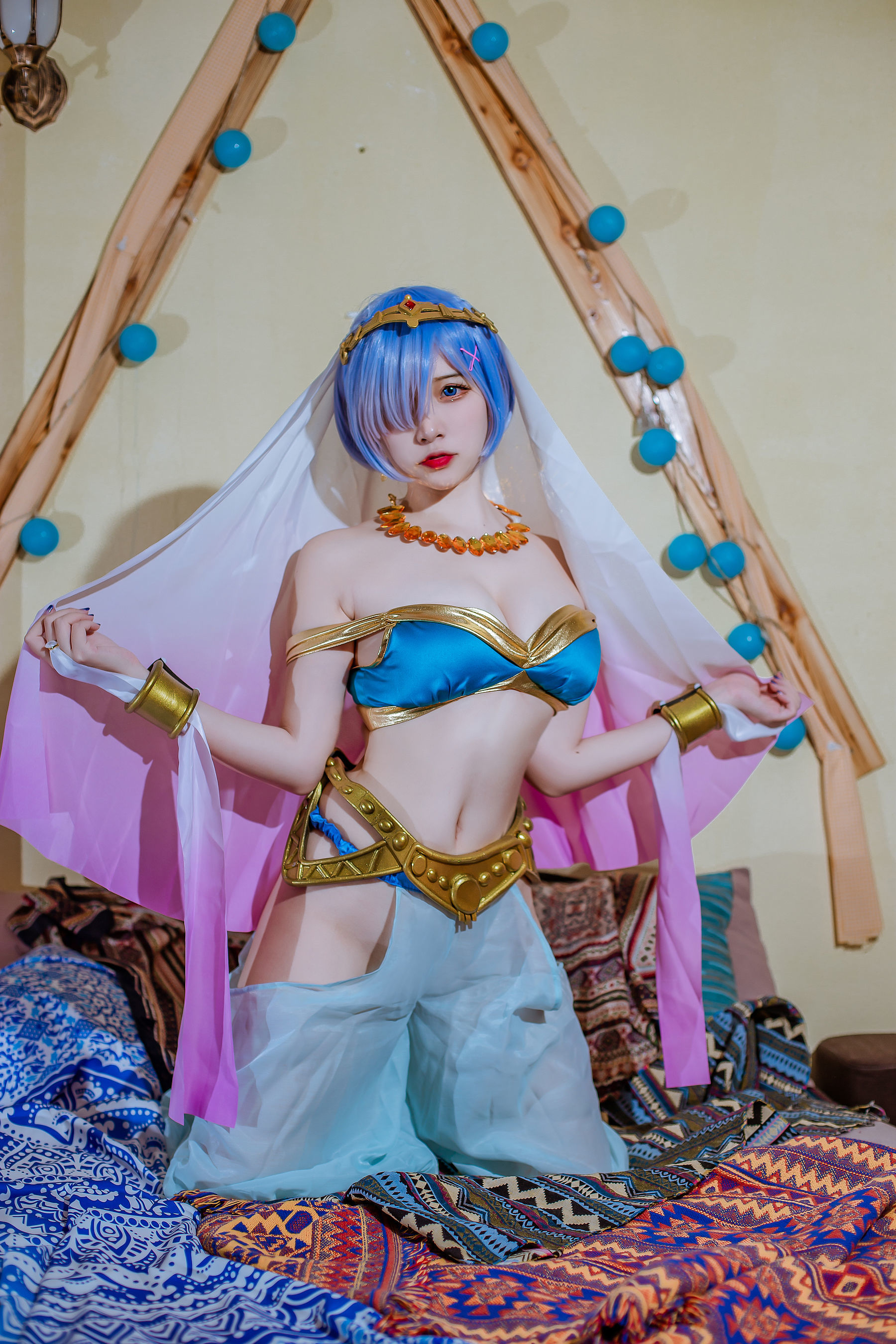 Cosplay] 人氣 Coser 二佐尼莎 - 蕾姆舞娘