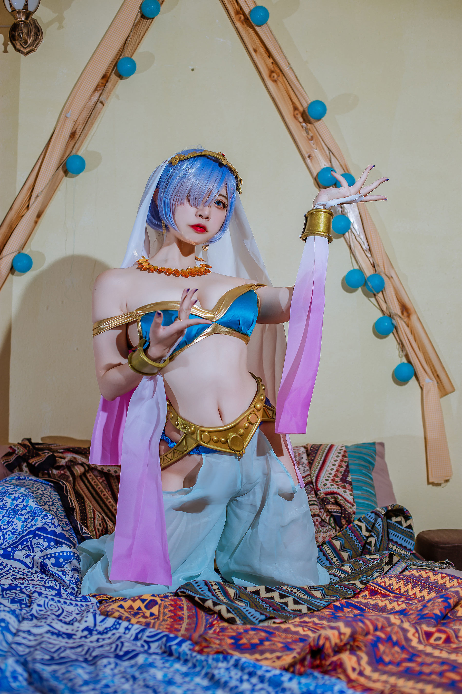 Cosplay] 人氣 Coser 二佐尼莎 - 蕾姆舞娘