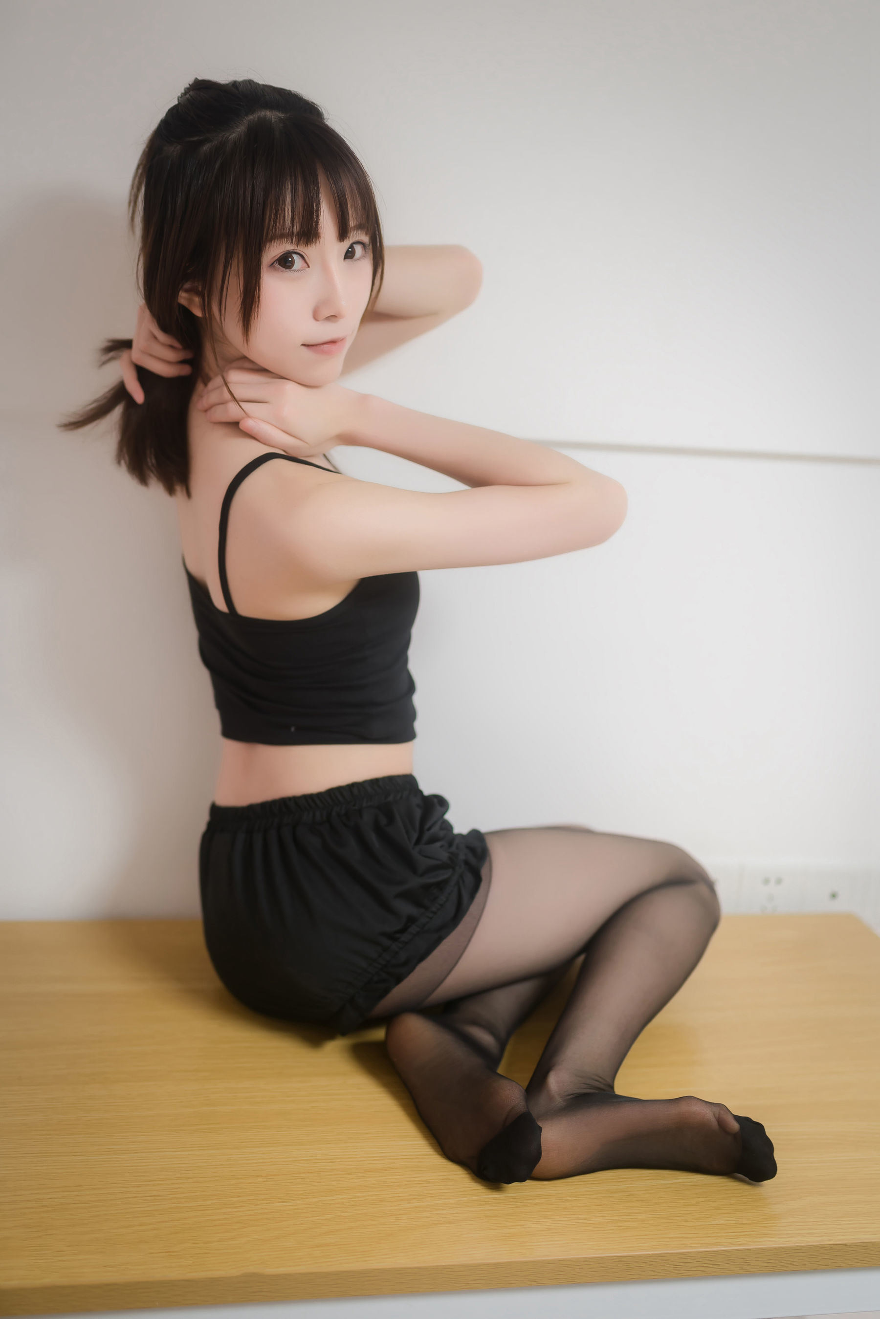 コスプレ] アニメブロガー キタロ_キタロウ - 黒ストッキングセット