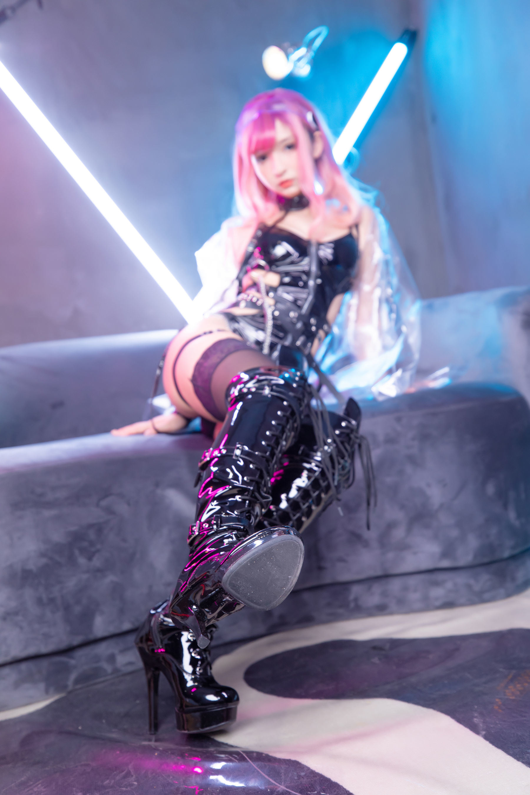 Cosplay] 蘿莉神樂板真冬之女孩龐克2020