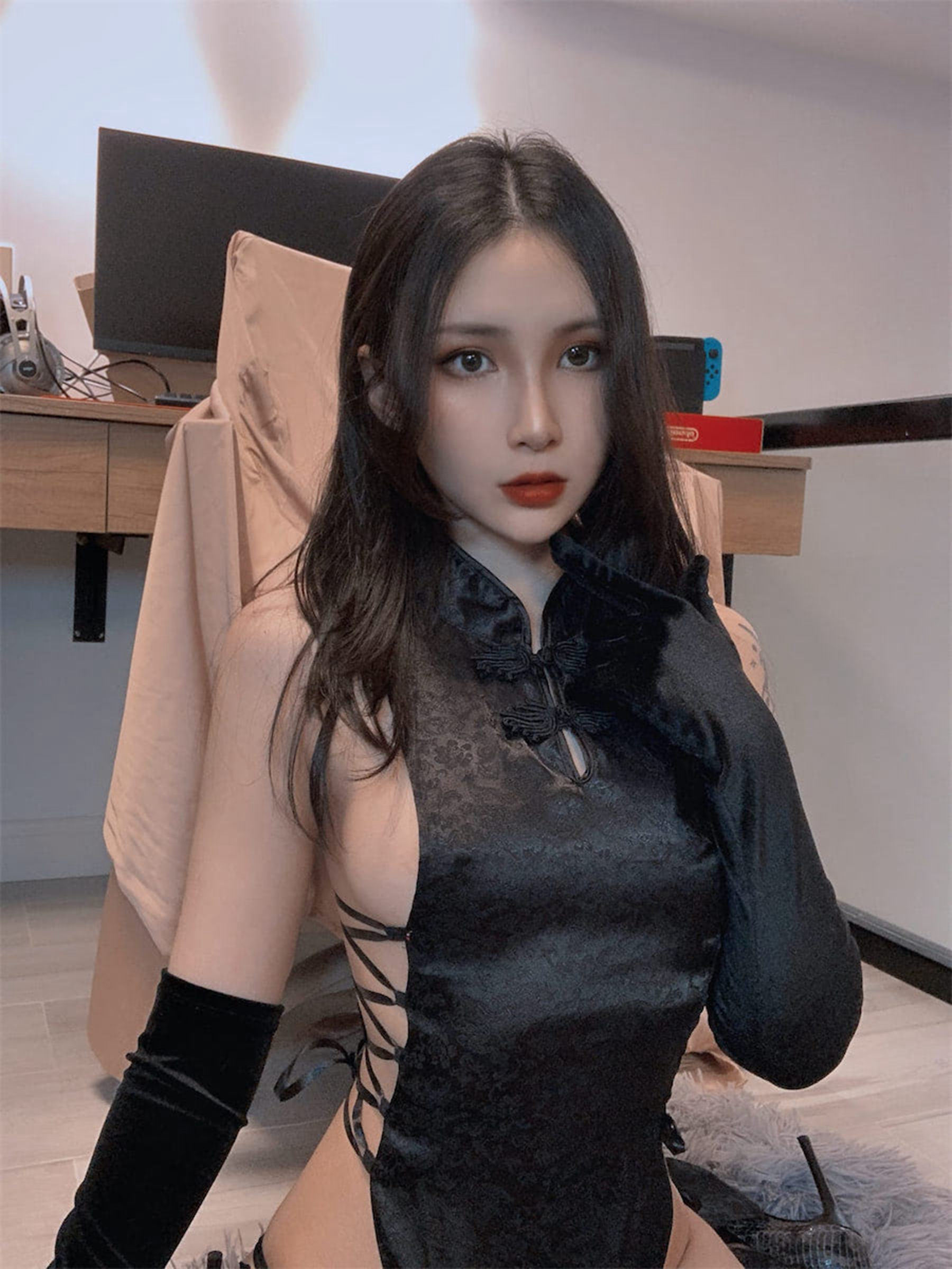Cosplay] vams子 - 黑色旗袍