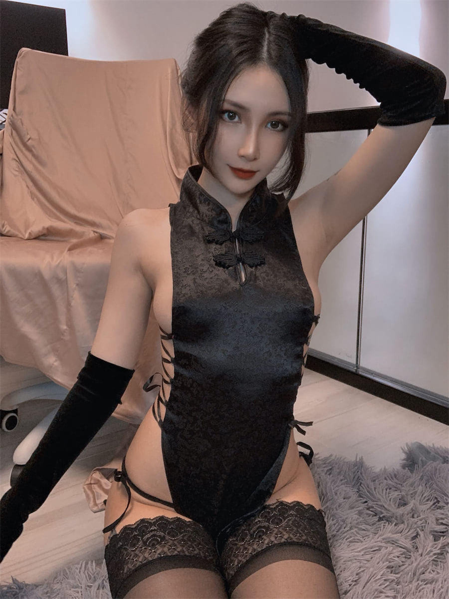 Cosplay] vams子 - 黑色旗袍