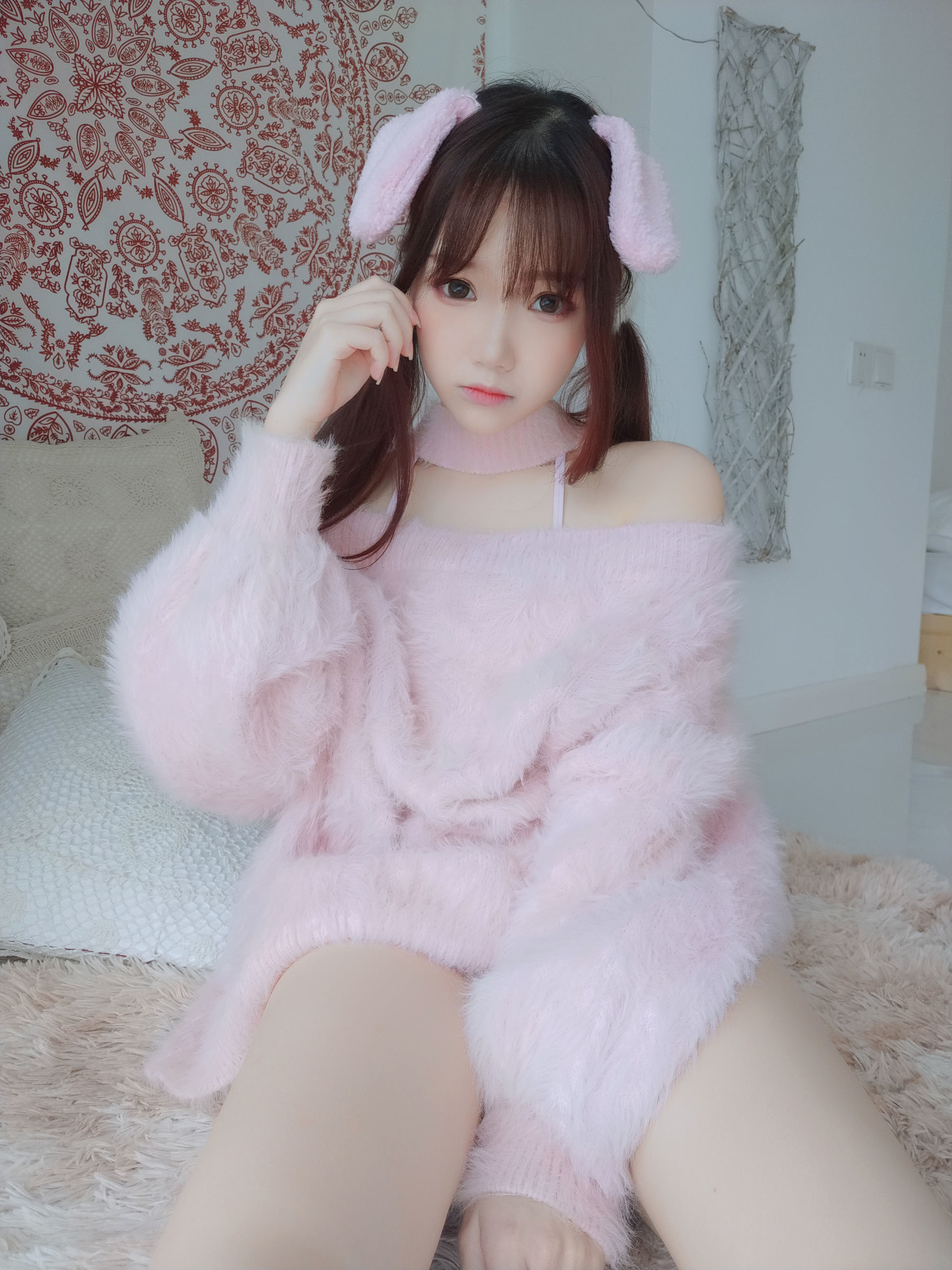 COS Phúc lợi] Blogger Anime Tuyết Thanh Astra - Câu chuyện Nông trại Thỏ tai cụp
