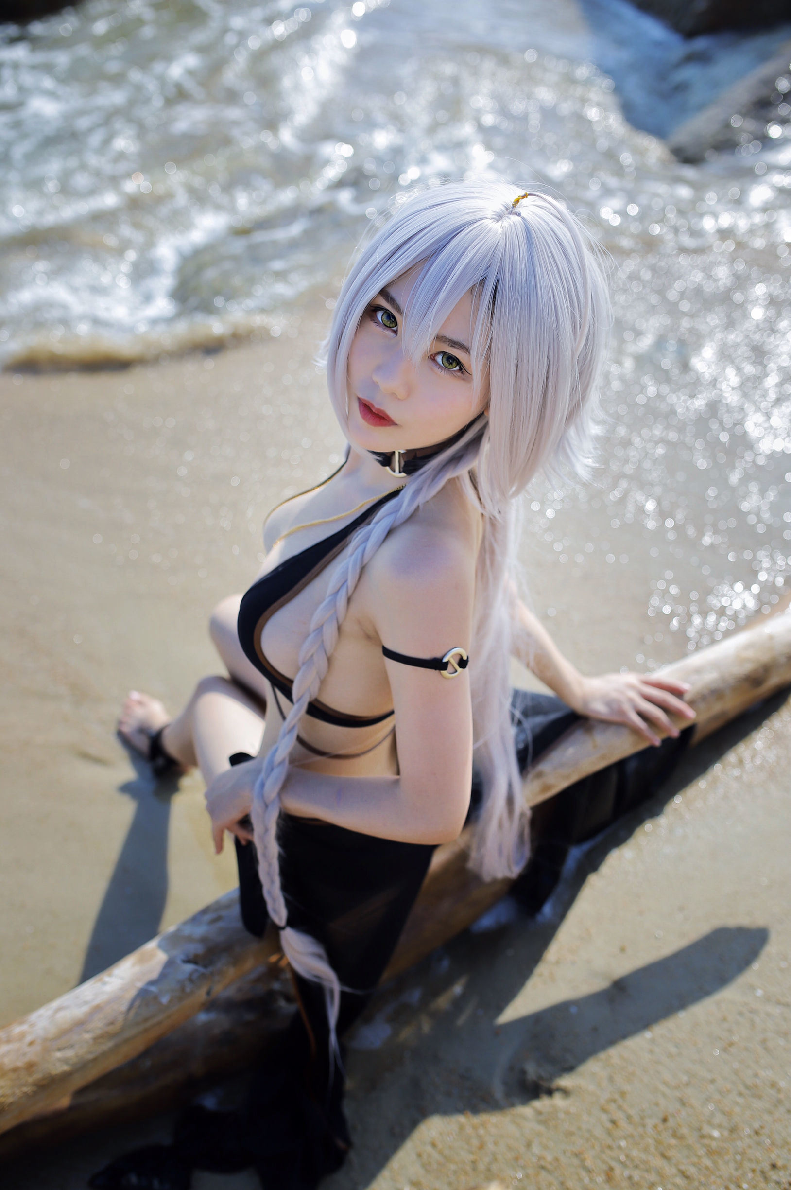 COS Welfare] Dou Niang - Li Shi Collection - Black Jeanne d'Arc Swimsuit