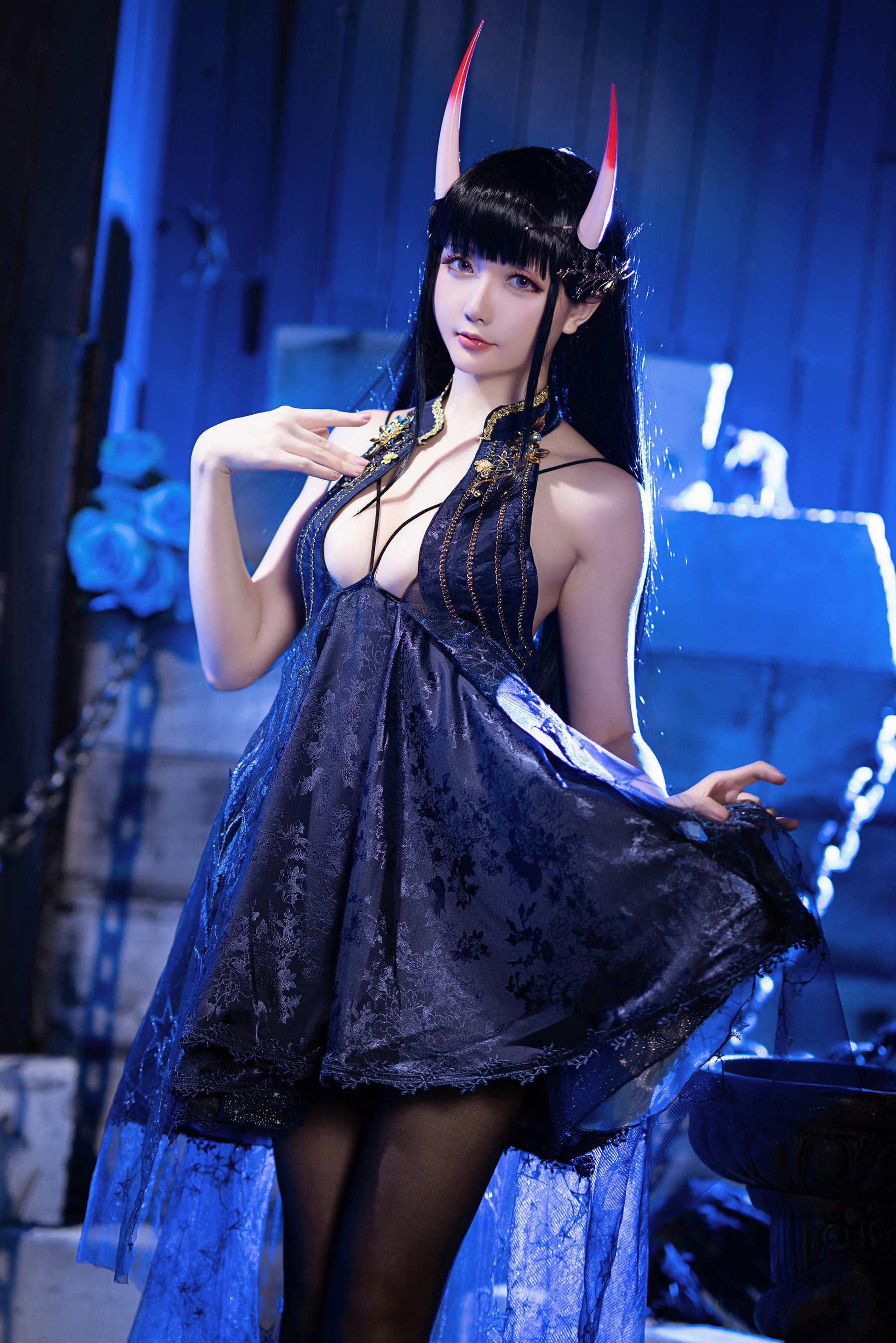 COS Phúc lợi] Coser chị xinh đẹp Xing Zhi Chi Chi - Lời nguyện sao băng《Noshiro》