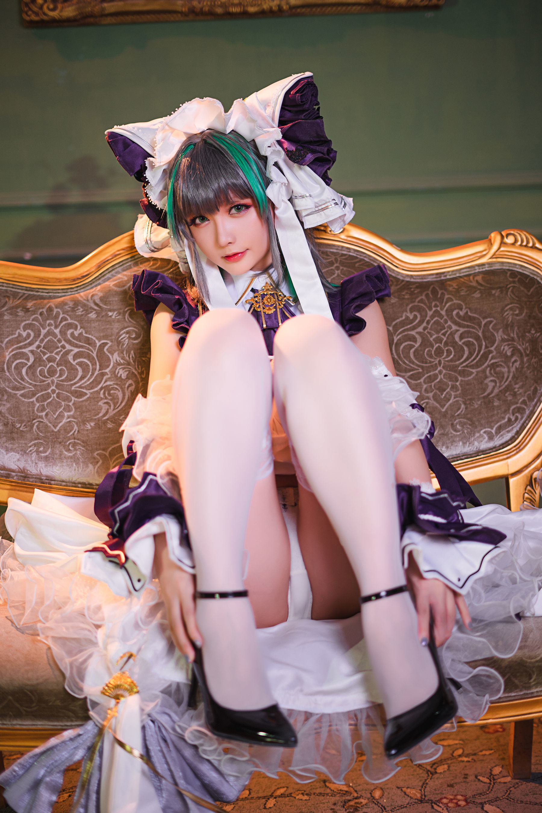 [COS福利] Coser小姐姐星之迟迟 - R-Maid《柴郡》