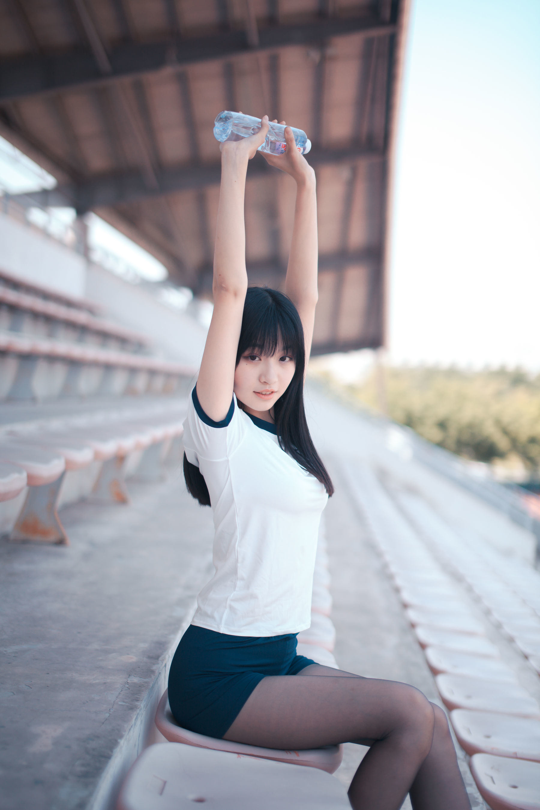 COS Welfare] Cosplay of Cute Girl Cangji Jiegeng - Black Silk Gymnastics Uniform