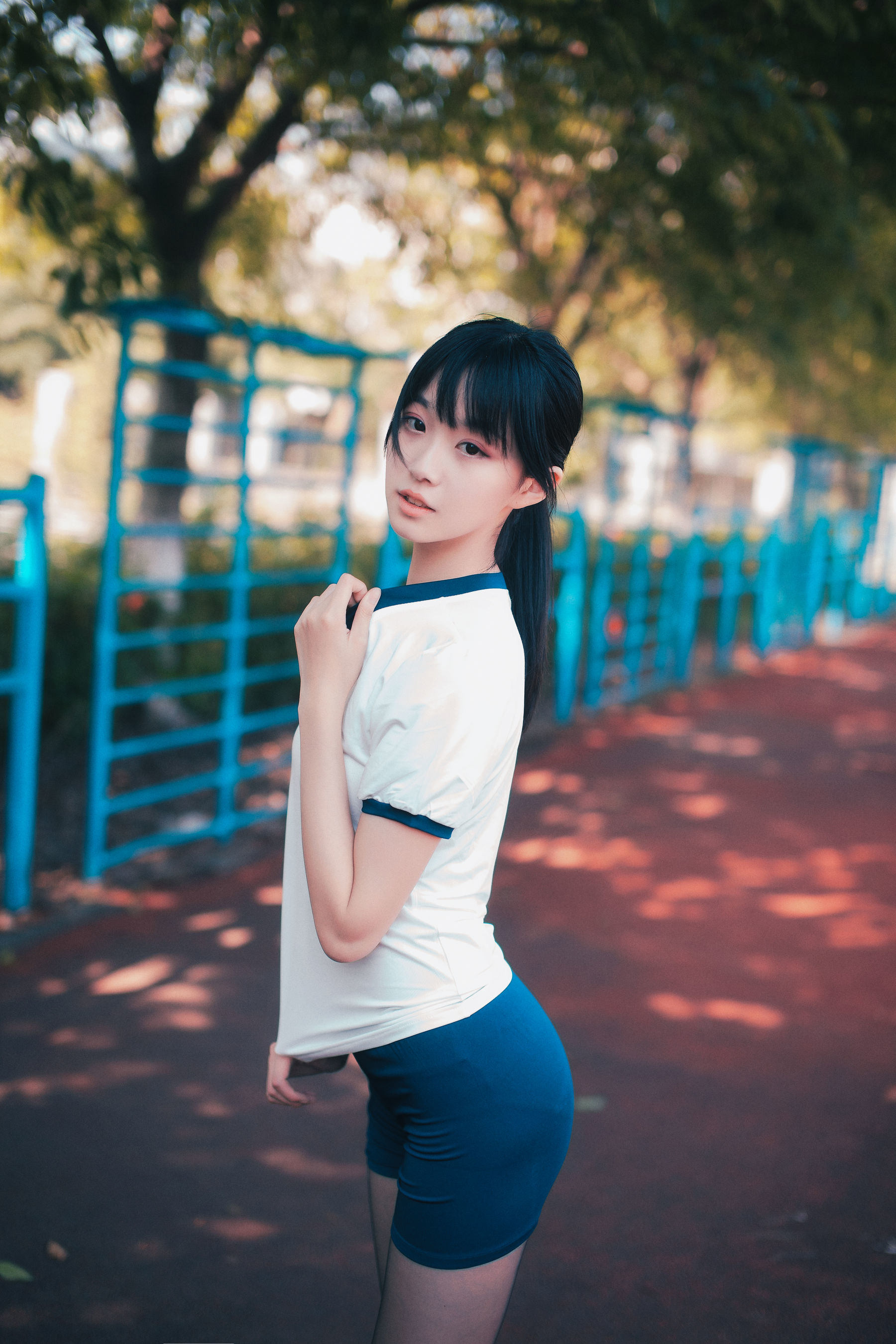 COS Welfare] Cosplay of Cute Girl Cangji Jiegeng - Black Silk Gymnastics Uniform