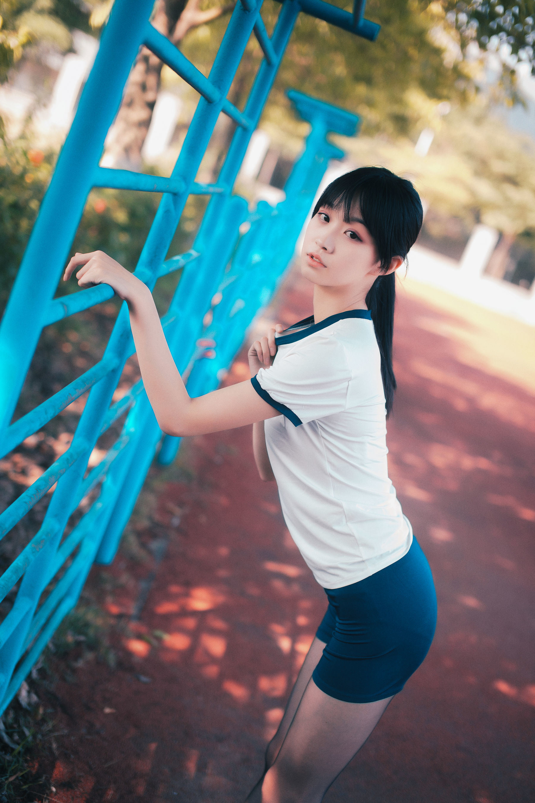 COS Welfare] Cosplay of Cute Girl Cangji Jiegeng - Black Silk Gymnastics Uniform