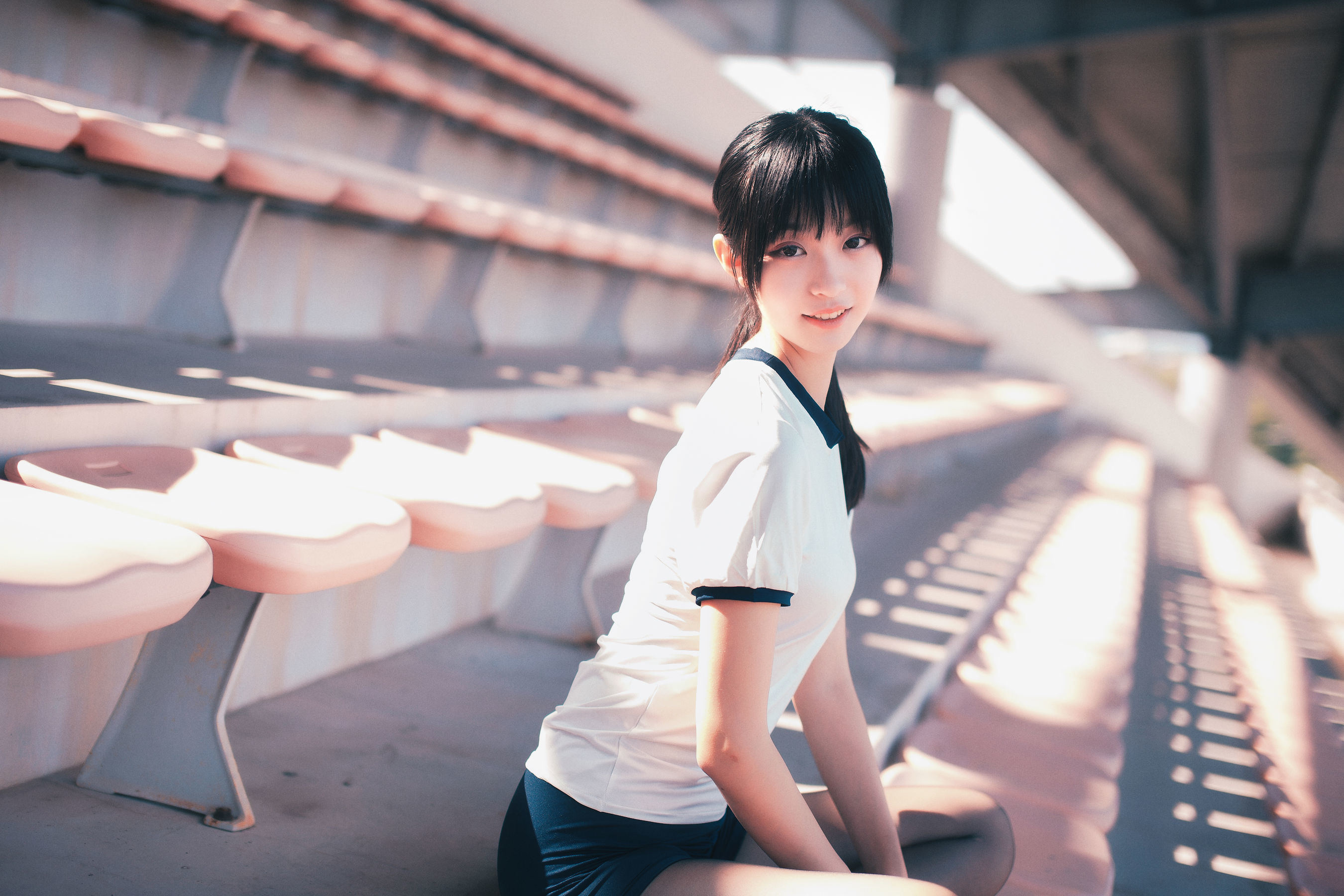 COS Welfare] Cosplay of Cute Girl Cangji Jiegeng - Black Silk Gymnastics Uniform