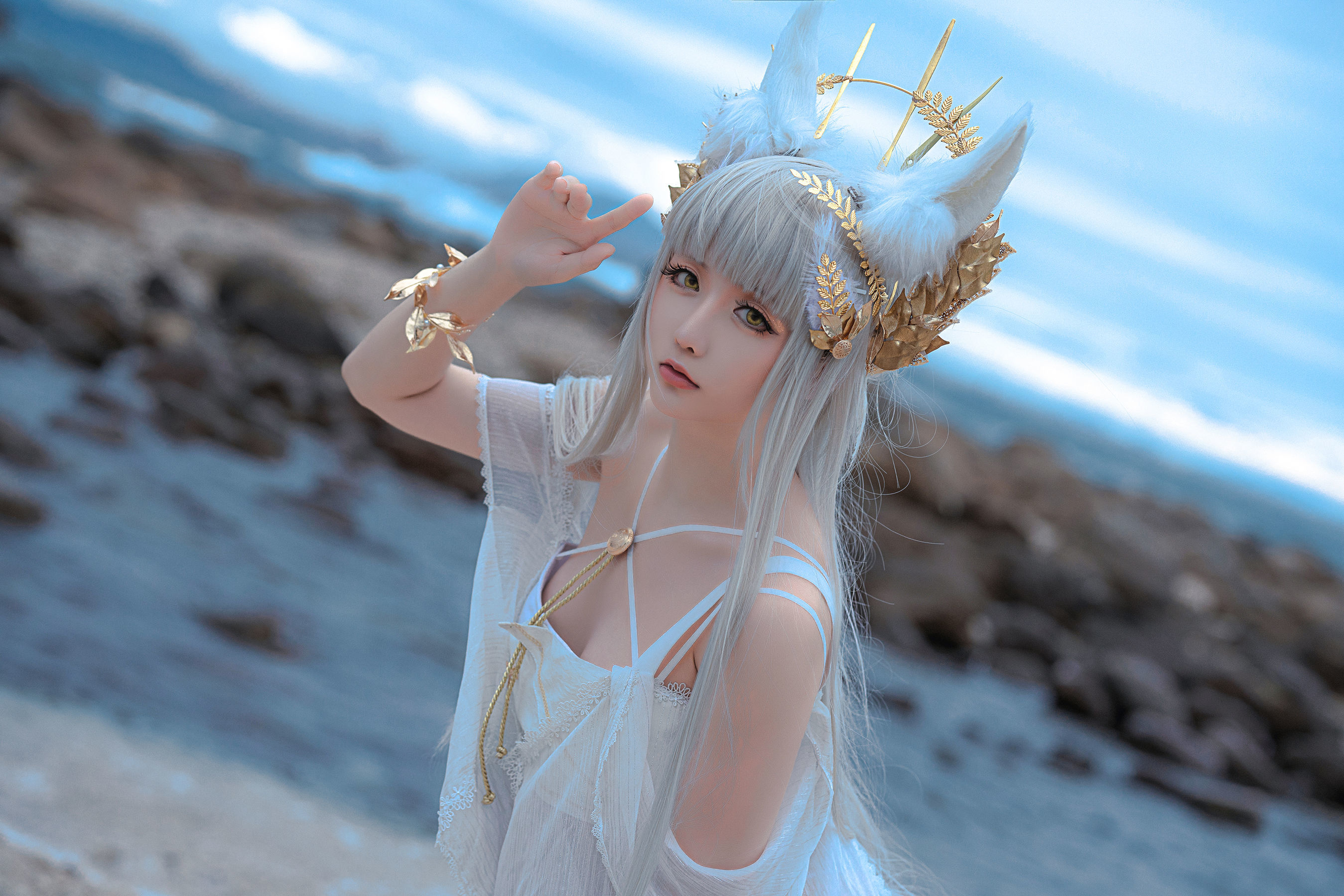 COS福利] Coser小姐姐星之遲遲 - 明日方舟《白金》