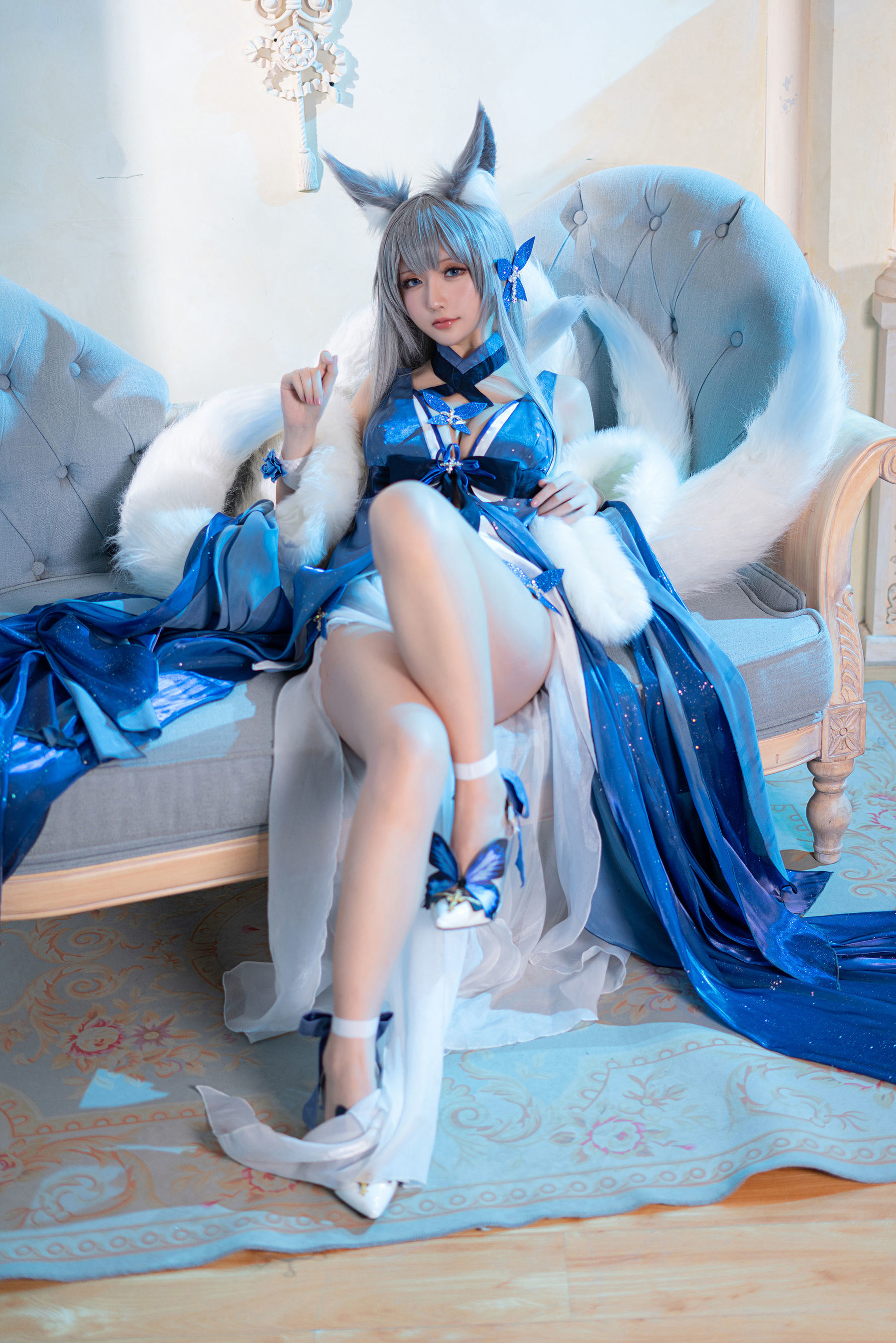 コスプレ福利] Coserシャオジェジェセイノチチ - 流星の願い《信濃》