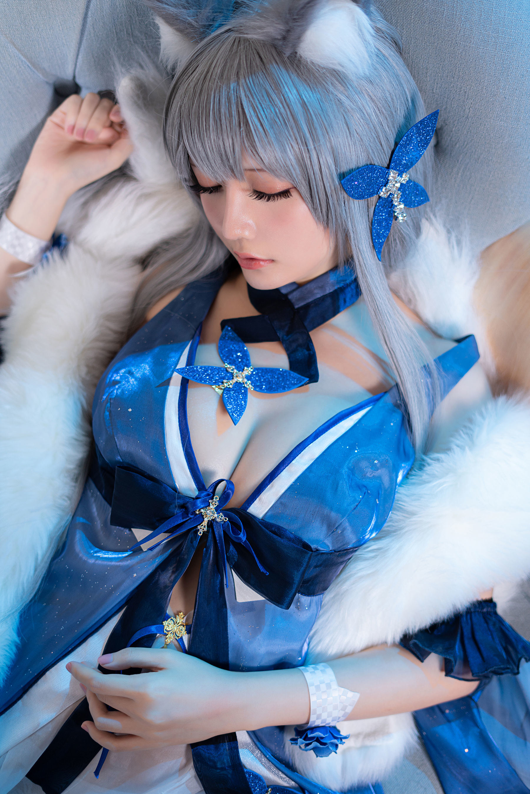 コスプレ福利] Coserシャオジェジェセイノチチ - 流星の願い《信濃》
