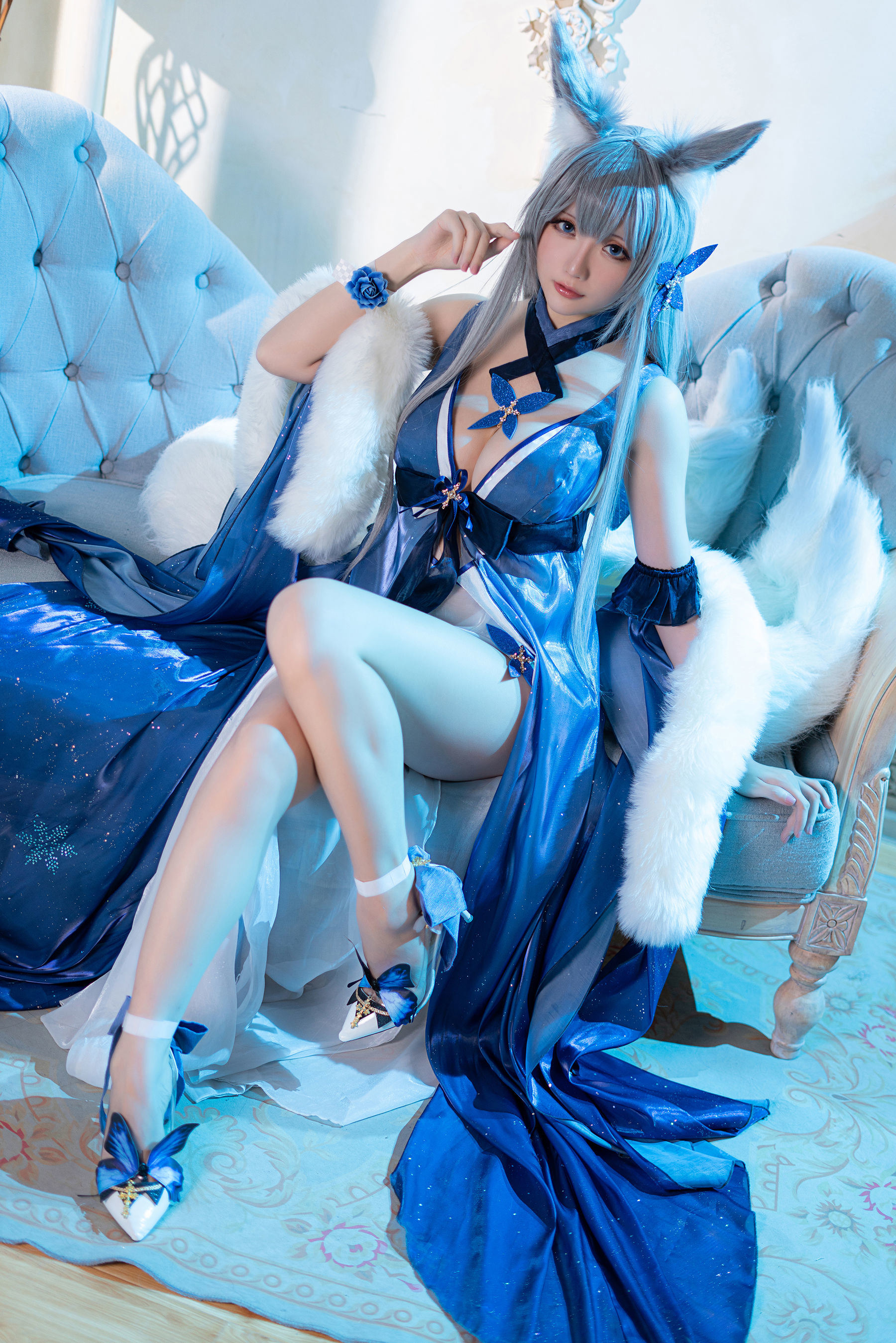 コスプレ福利] Coserシャオジェジェセイノチチ - 流星の願い《信濃》