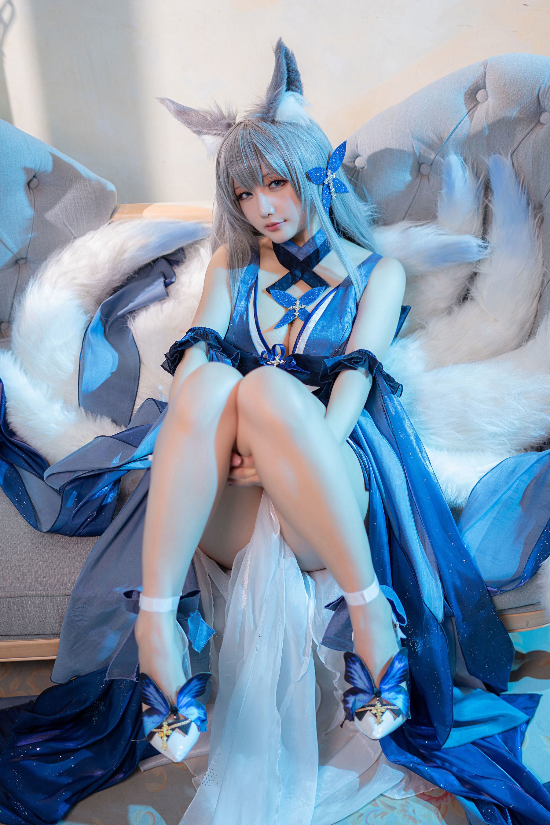 コスプレ福利] Coserシャオジェジェセイノチチ - 流星の願い《信濃》