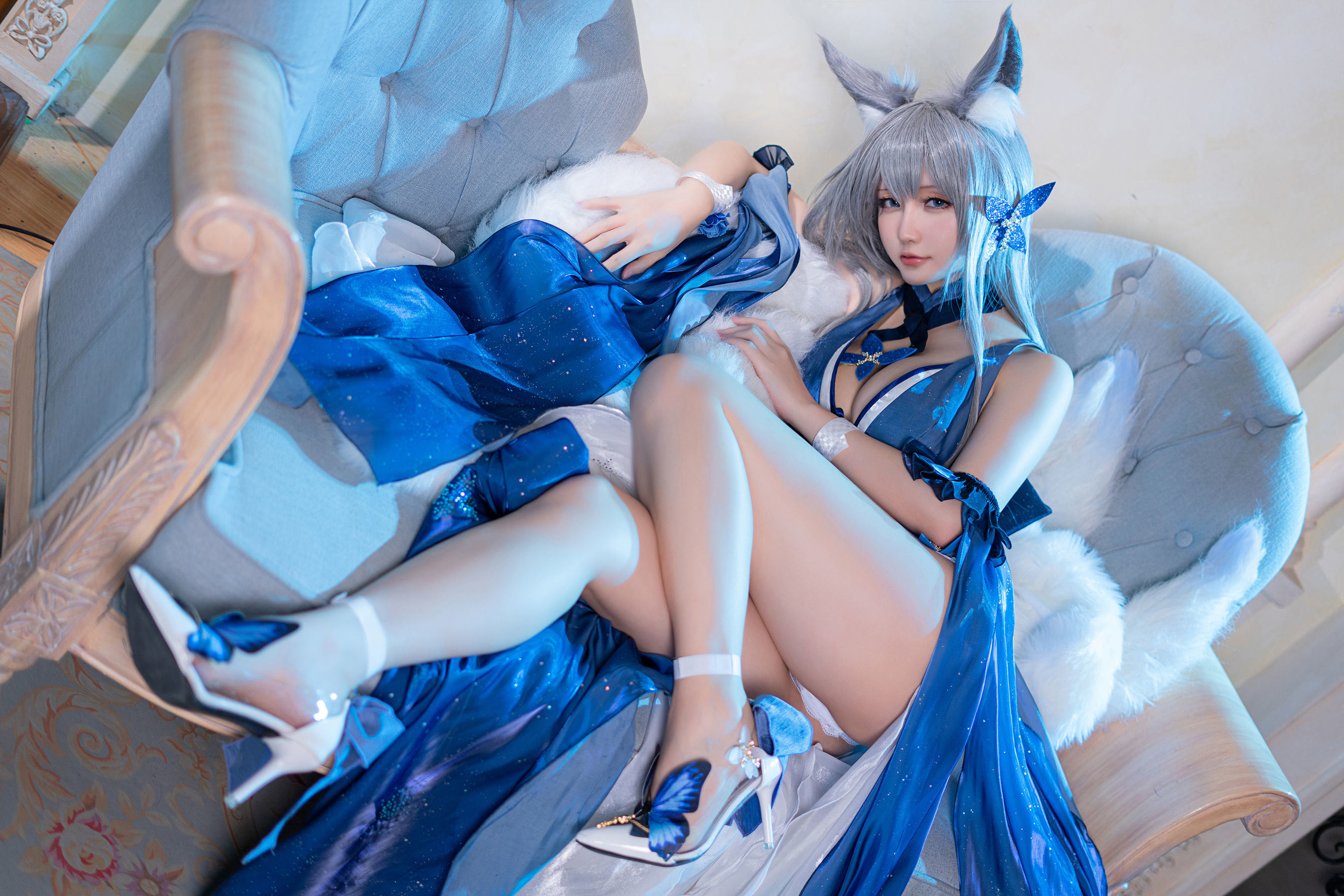 コスプレ福利] Coserシャオジェジェセイノチチ - 流星の願い《信濃》