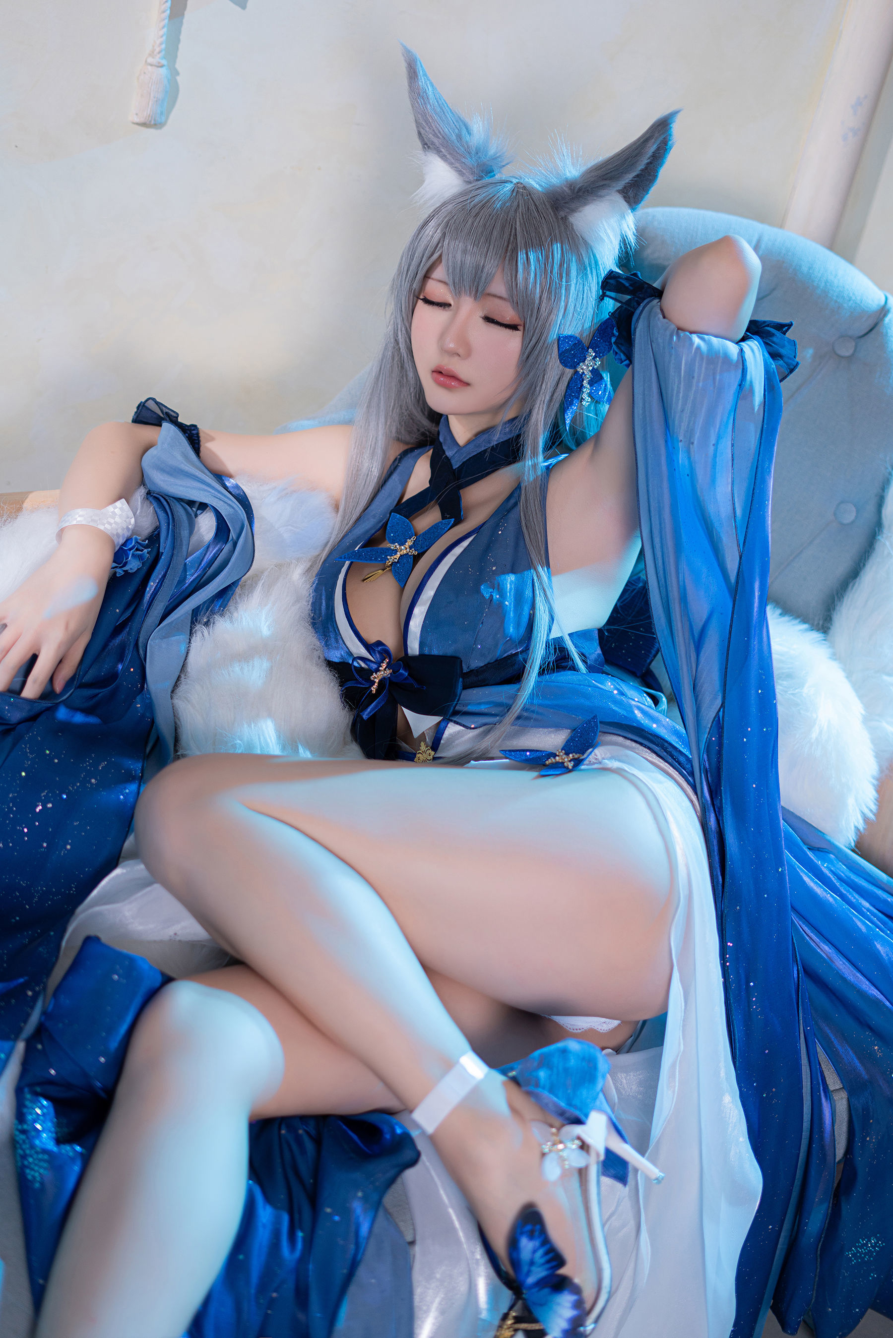 コスプレ福利] Coserシャオジェジェセイノチチ - 流星の願い《信濃》