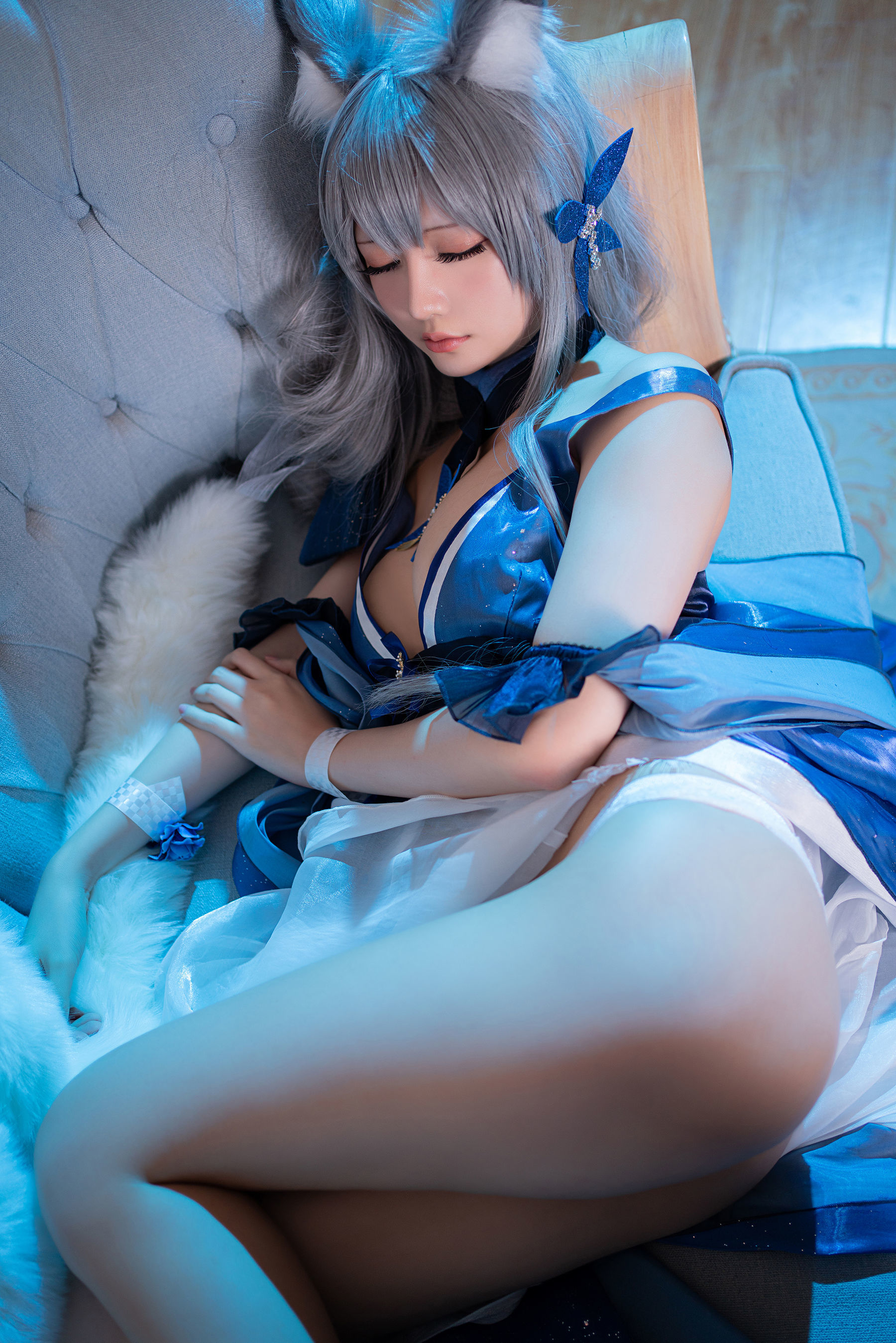コスプレ福利] Coserシャオジェジェセイノチチ - 流星の願い《信濃》
