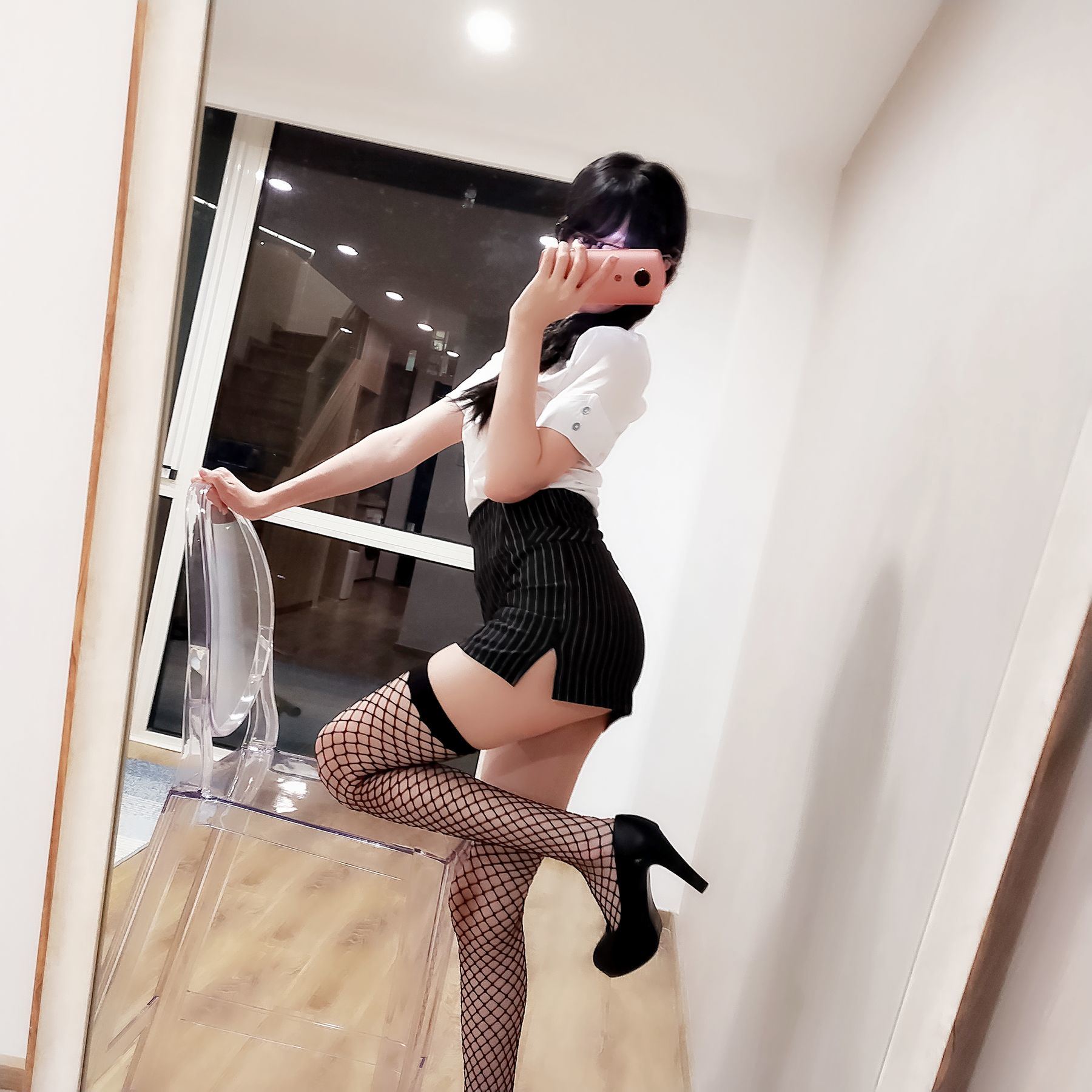 COS Phúc Lợi] NAGISA Yêu Quái Mèo [fantia] - Vớ Lưới Đen OL~~~