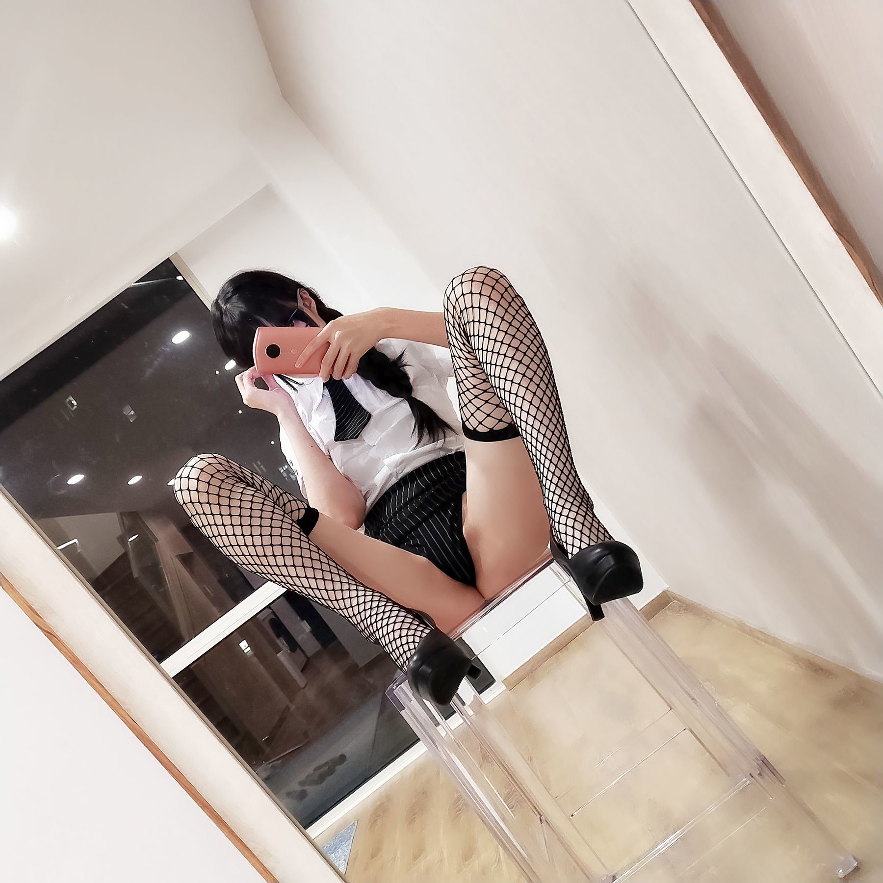 COS Phúc Lợi] NAGISA Yêu Quái Mèo [fantia] - Vớ Lưới Đen OL~~~