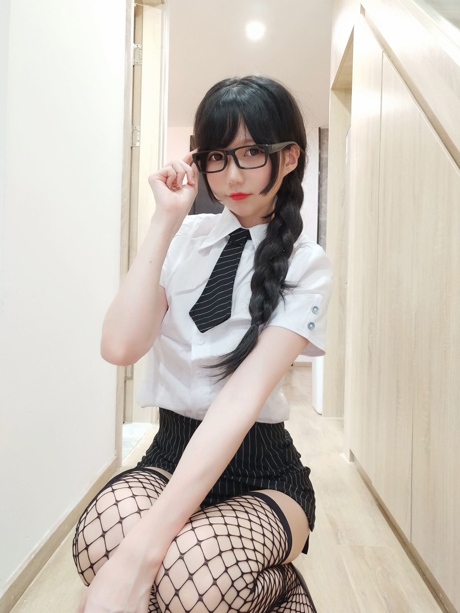 COS Phúc Lợi] NAGISA Yêu Quái Mèo [fantia] - Vớ Lưới Đen OL~~~