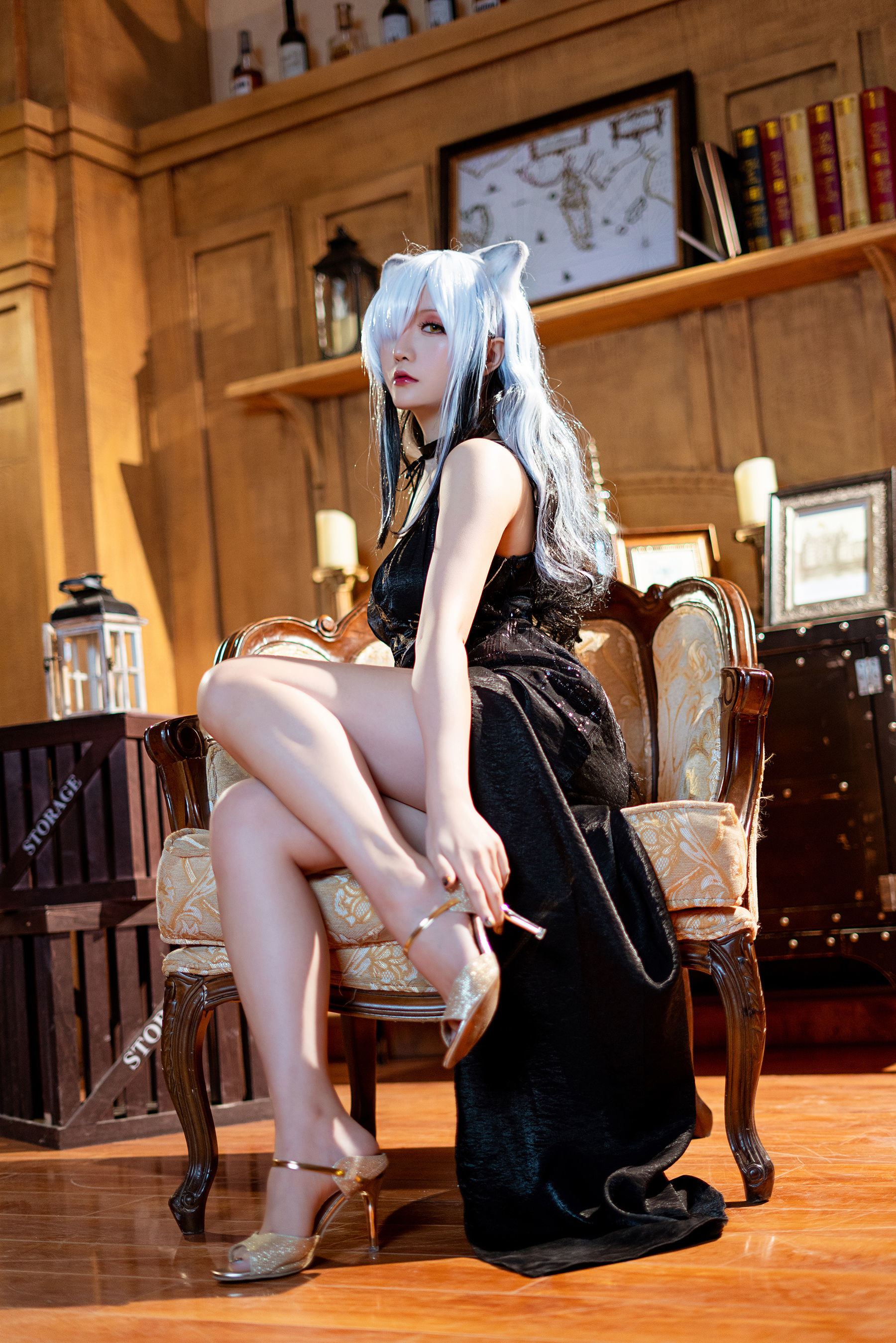 COS Phúc lợi] Coser chị gái Tinh Chi Chi Chi - Arknights 《Đen》
