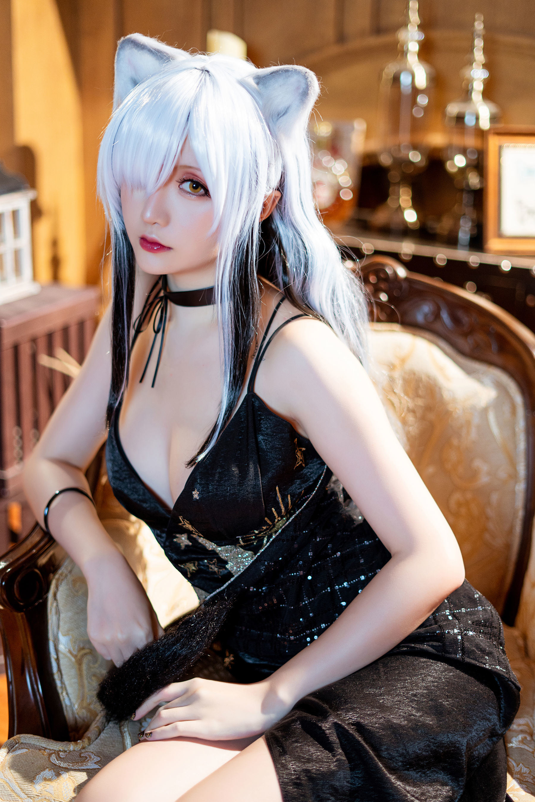COS Phúc lợi] Coser chị gái Tinh Chi Chi Chi - Arknights 《Đen》