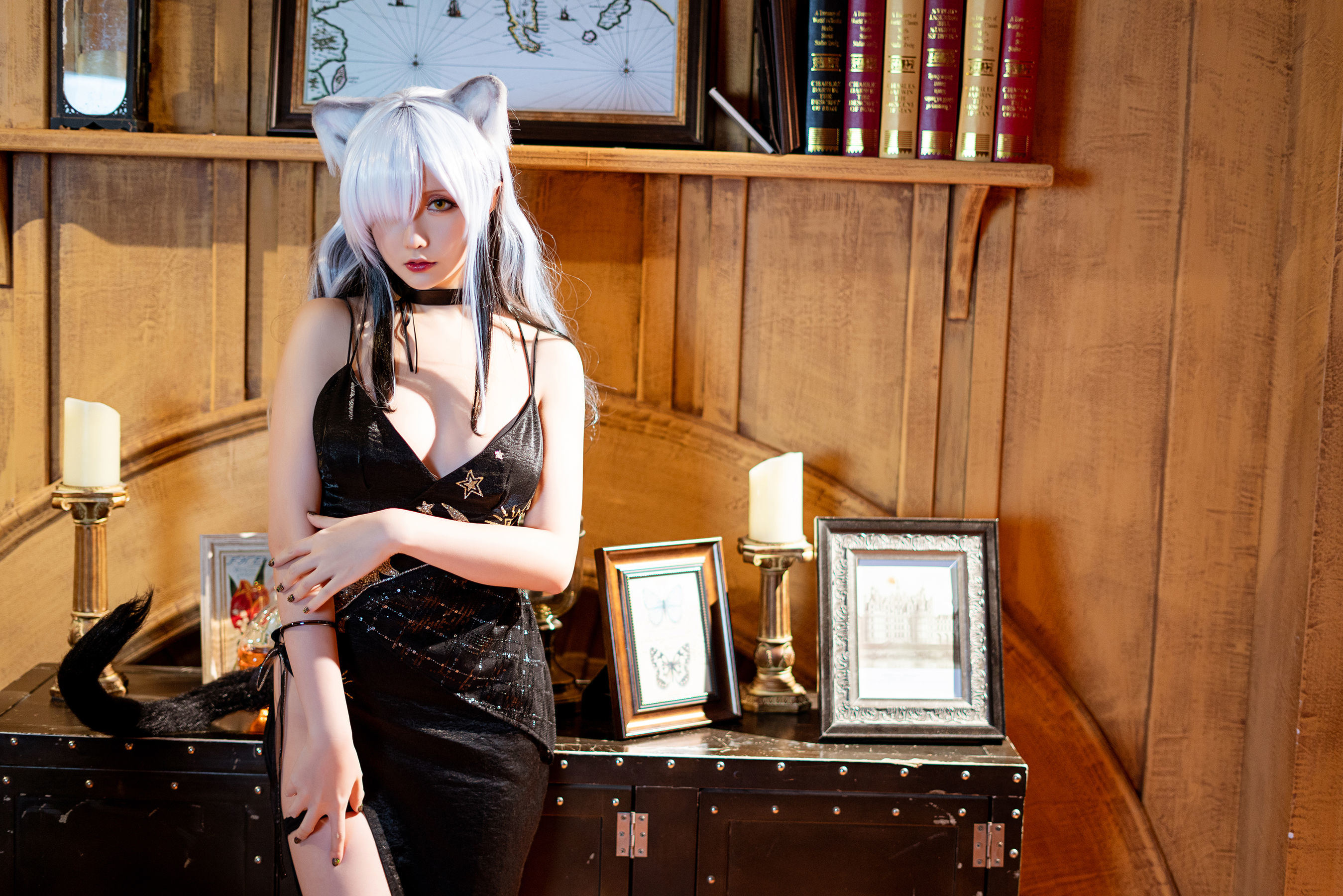 COS Phúc lợi] Coser chị gái Tinh Chi Chi Chi - Arknights 《Đen》