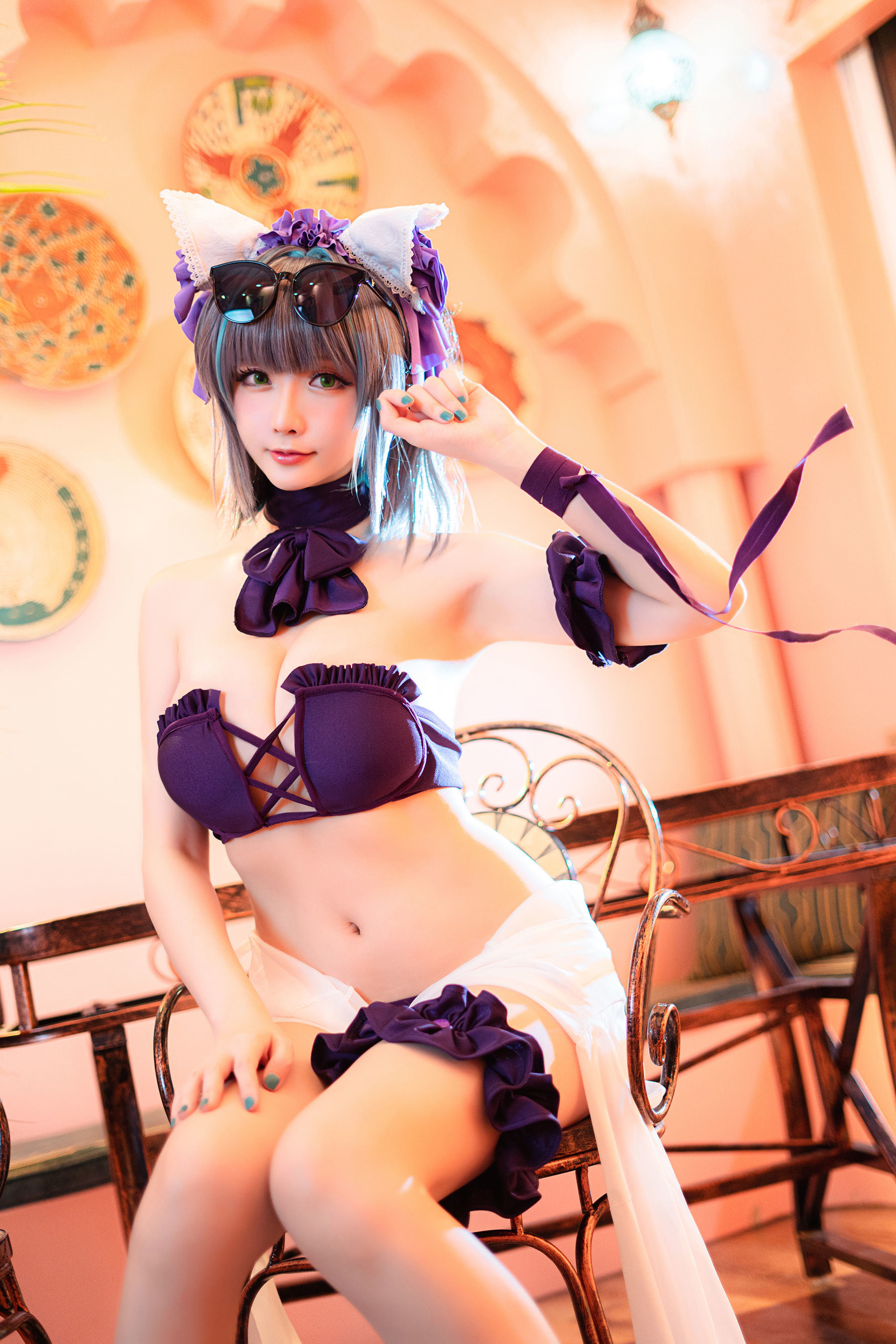 COS Phúc lợi] Coser tiểu thư Tinh Chi Chi Chi - R-Maid《Cheshire Đồ bơi》