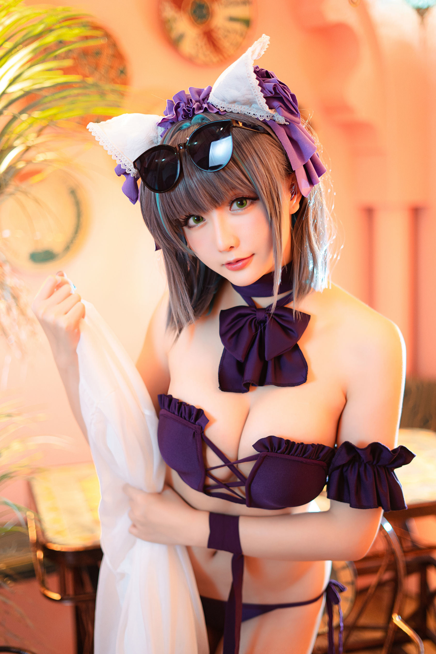 COS Phúc lợi] Coser tiểu thư Tinh Chi Chi Chi - R-Maid《Cheshire Đồ bơi》