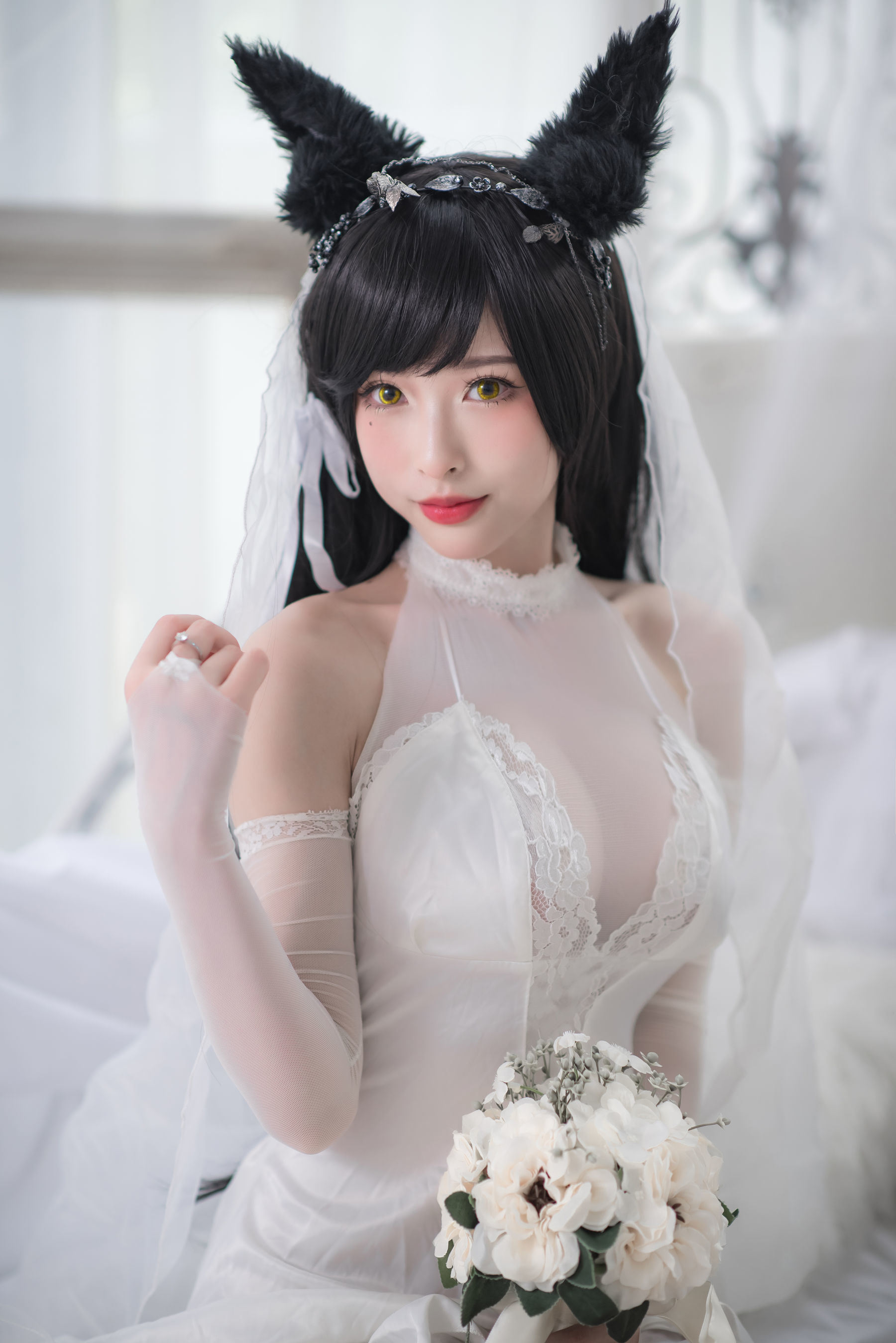 COS Phúc Lợi] Người Đẹp Shimizu Yuno - Atago Áo Cưới