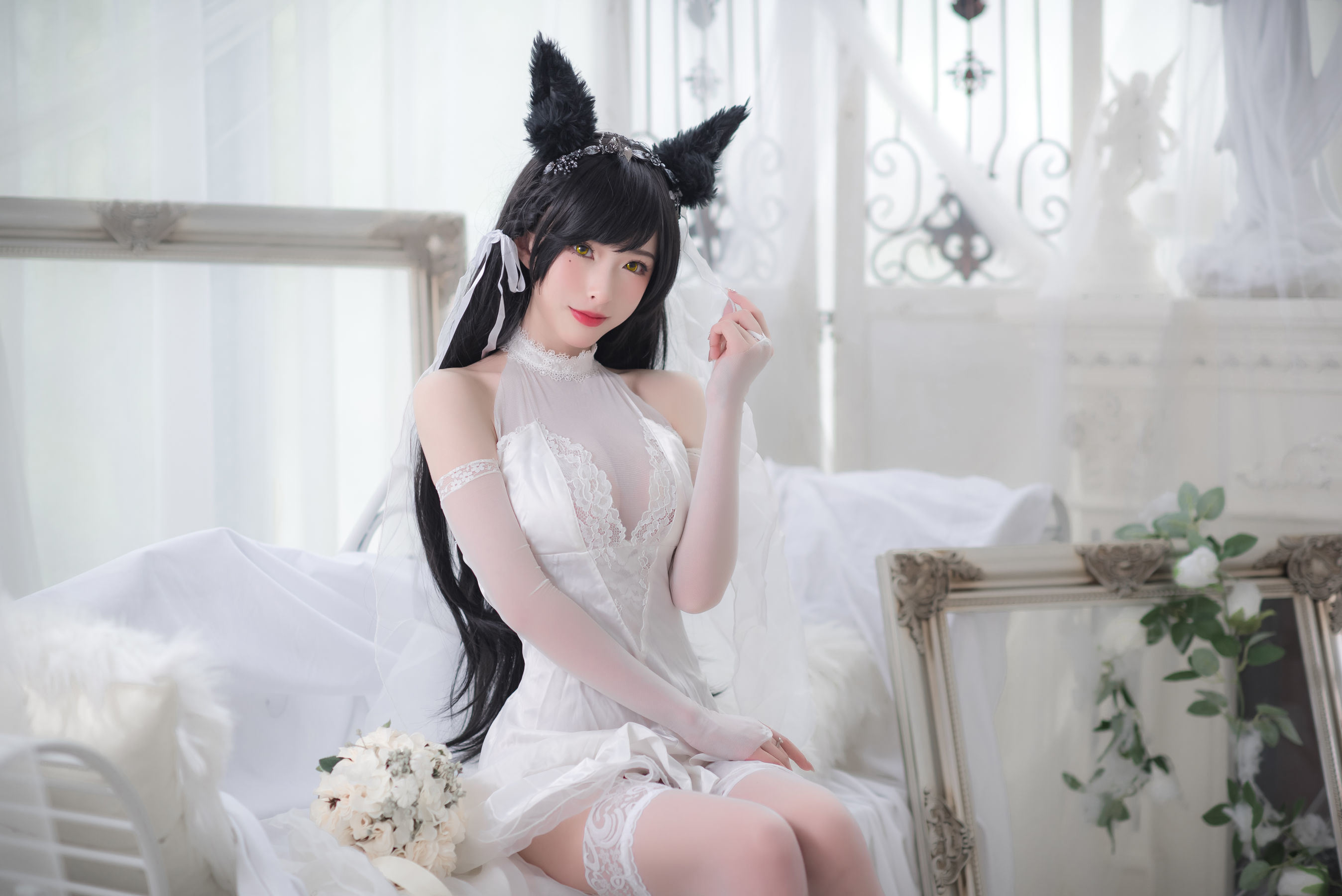 COS Phúc Lợi] Người Đẹp Shimizu Yuno - Atago Áo Cưới