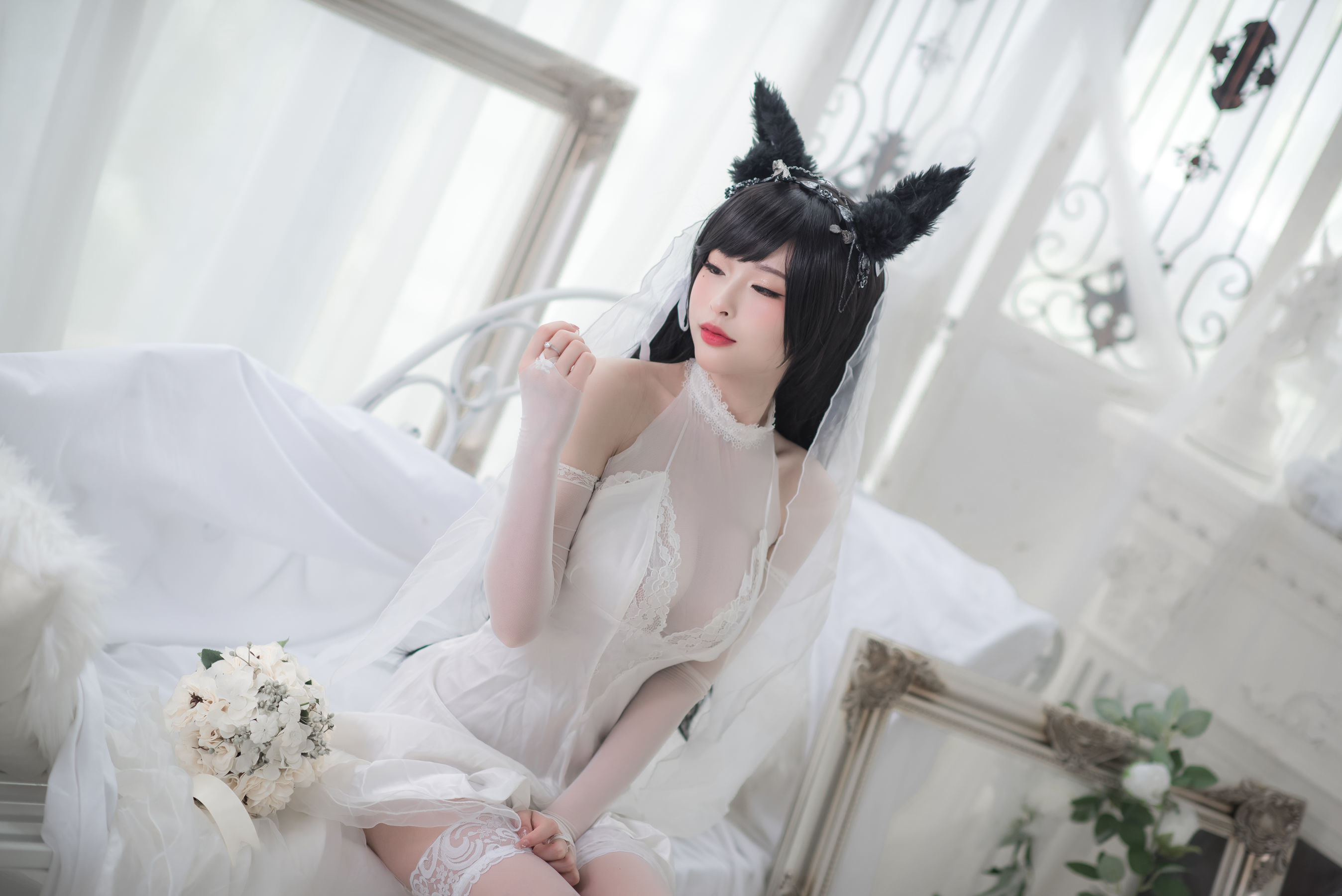 COS Phúc Lợi] Người Đẹp Shimizu Yuno - Atago Áo Cưới