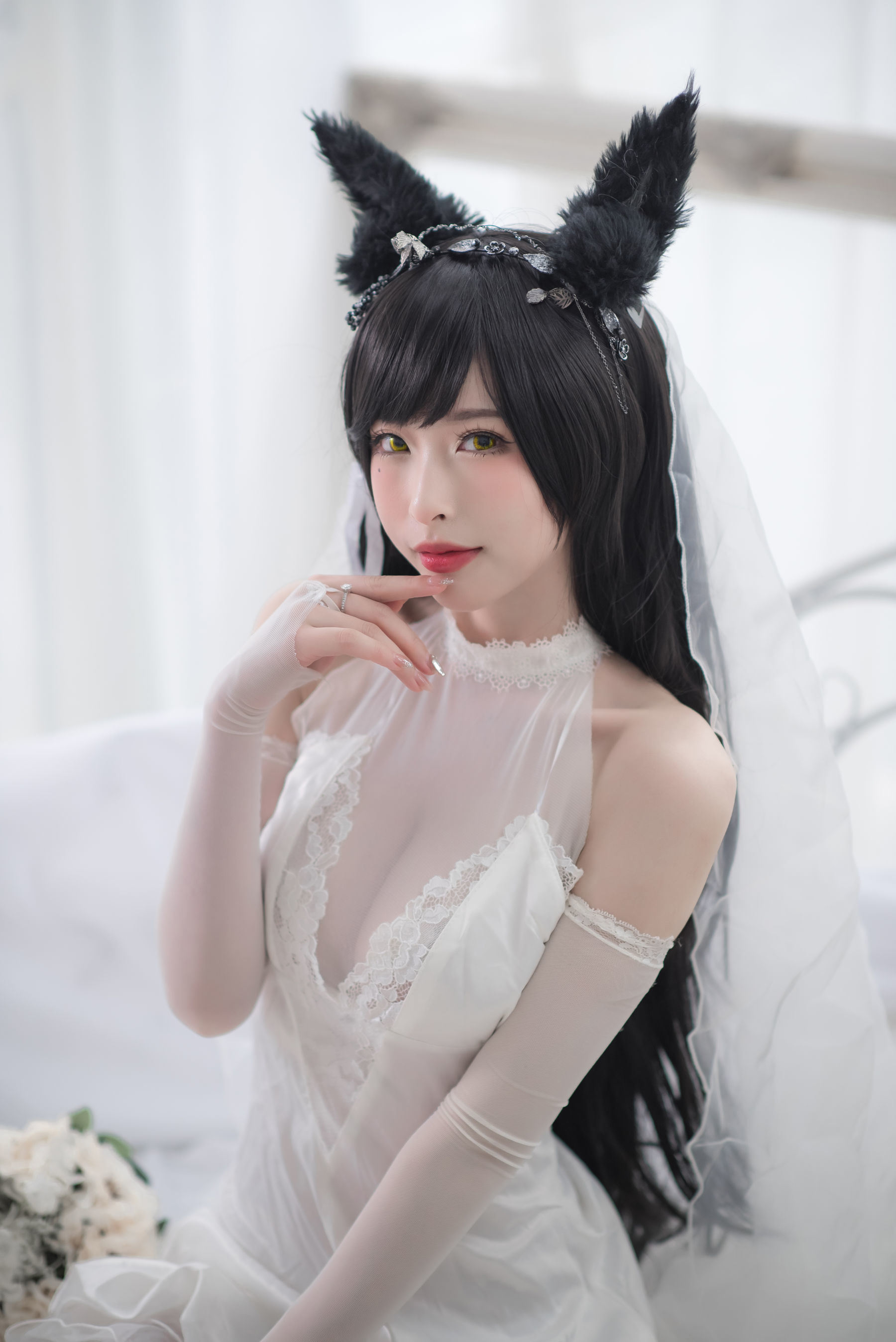 COS Phúc Lợi] Người Đẹp Shimizu Yuno - Atago Áo Cưới