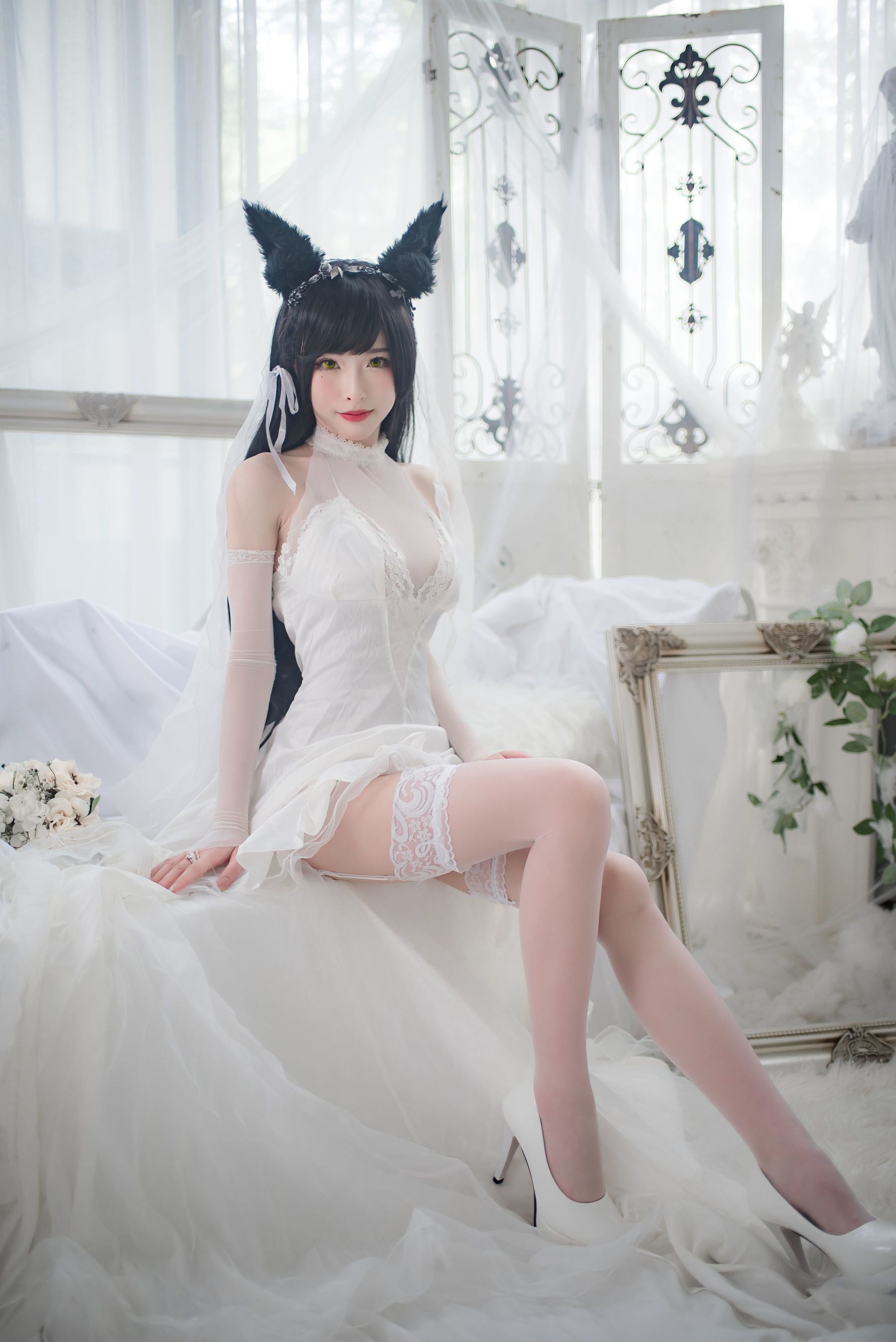 COS Phúc Lợi] Người Đẹp Shimizu Yuno - Atago Áo Cưới